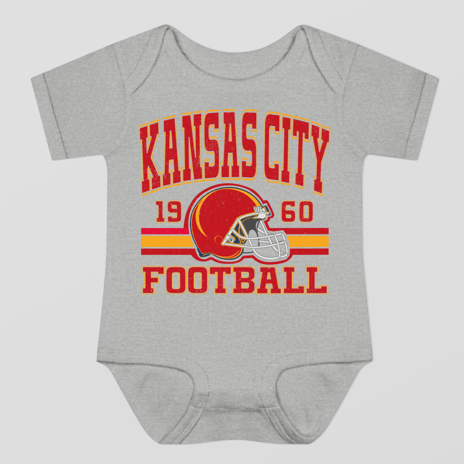 Vintage Style Kansas City Football Baby Bodysuit