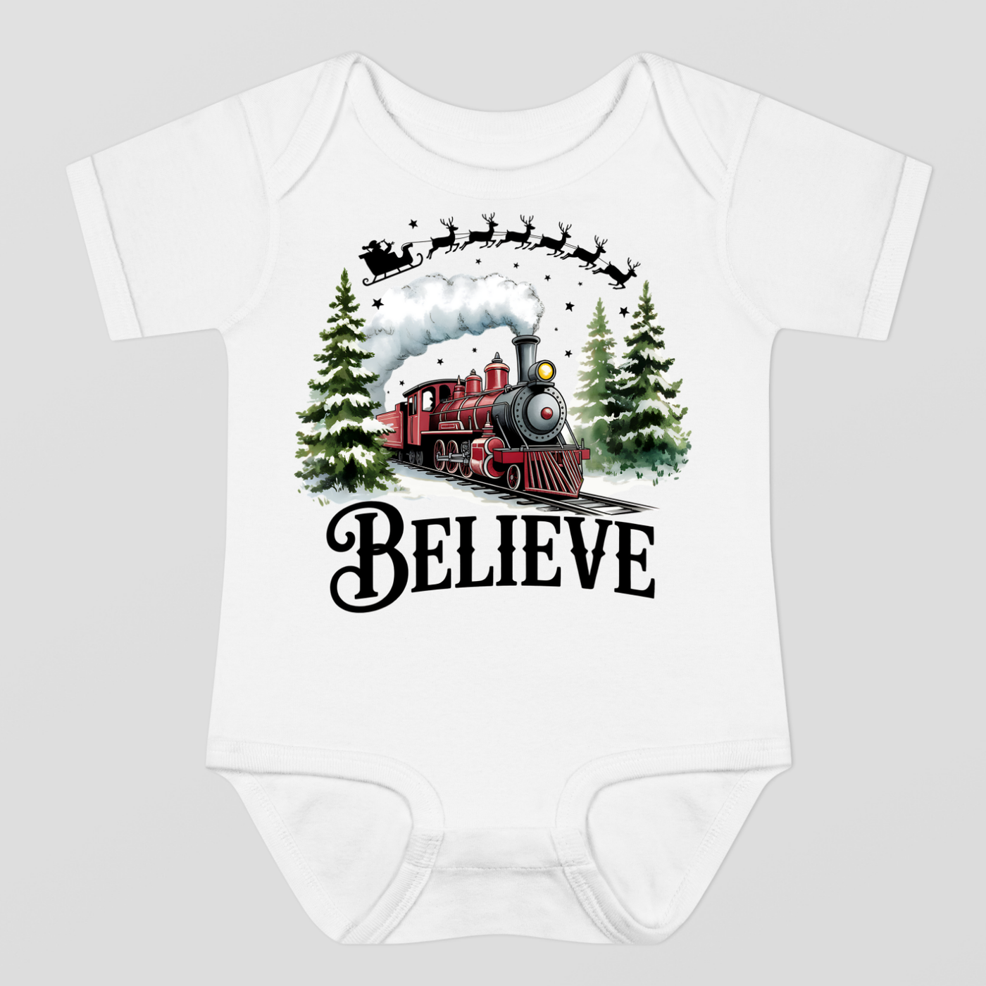 Believe Christmas Baby Bodysuit