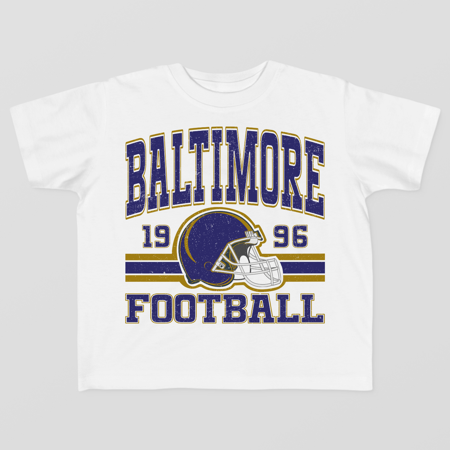 Vintage Style Baltimore Football Toddler T-Shirt