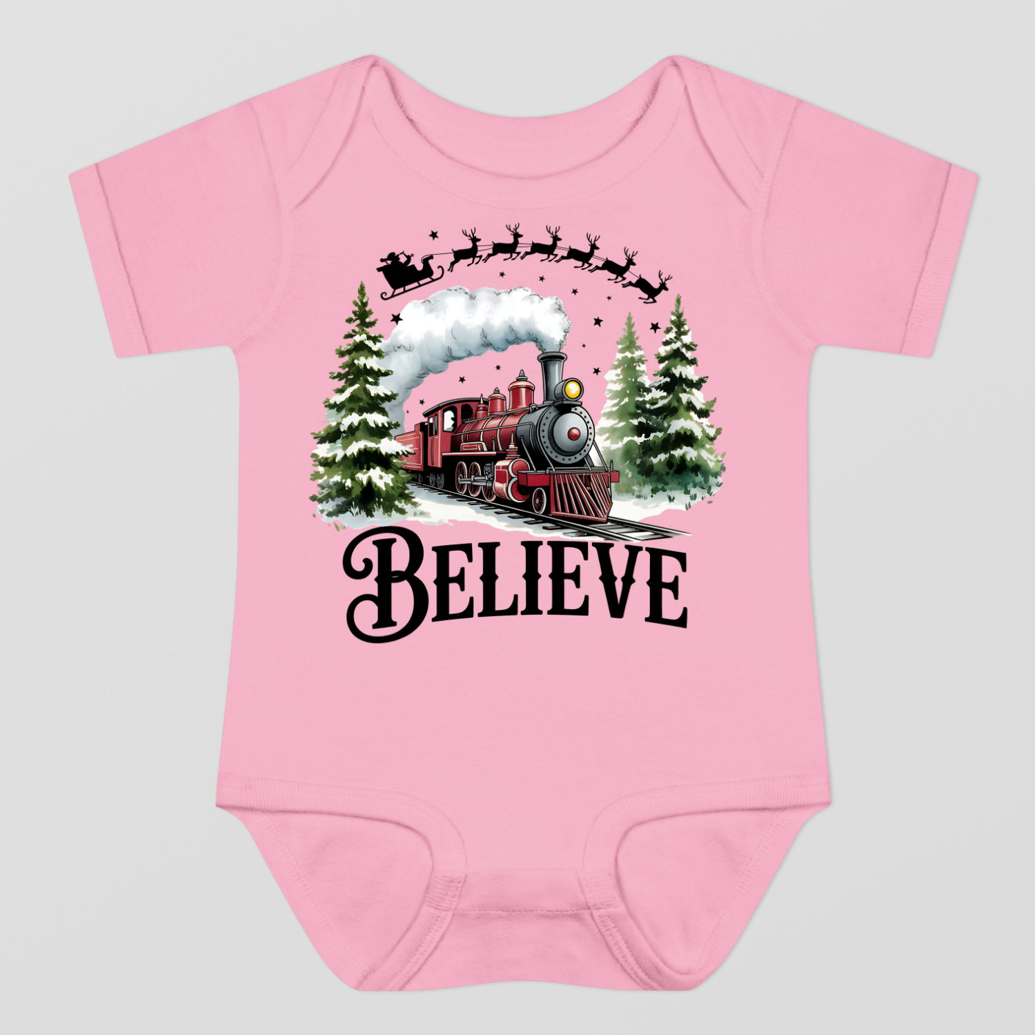 Believe Christmas Baby Bodysuit