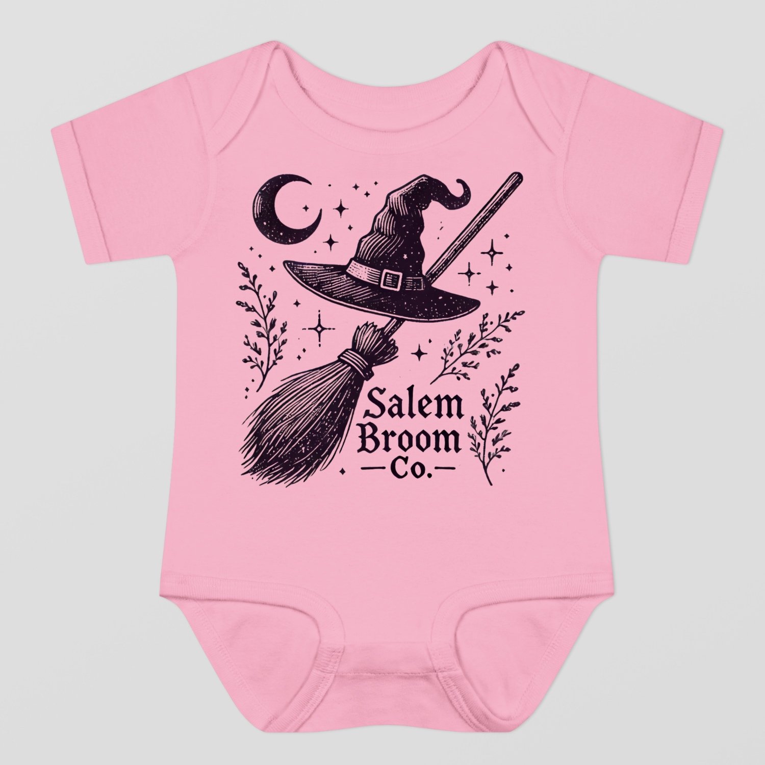 Salem Broom Co. Halloween Baby Bodysuit