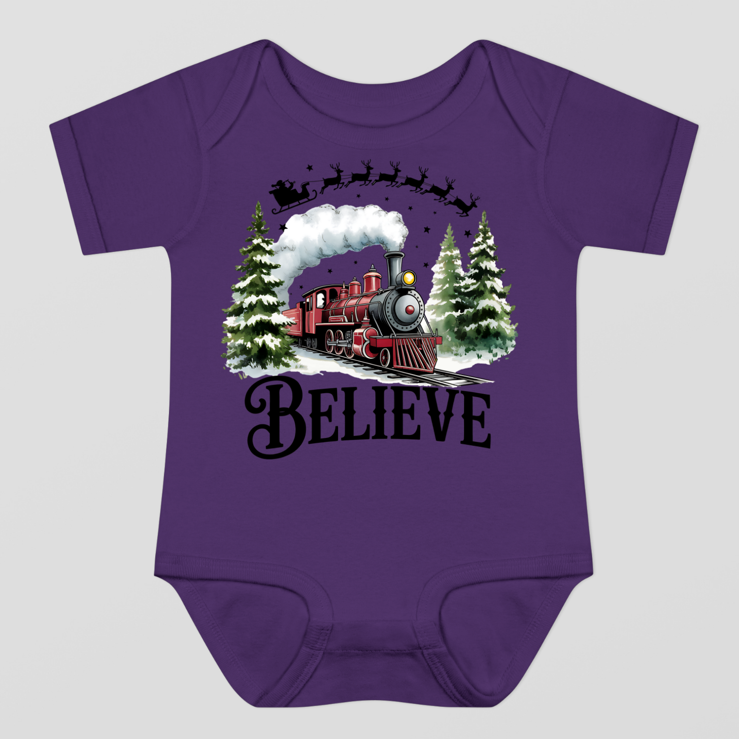 Believe Christmas Baby Bodysuit