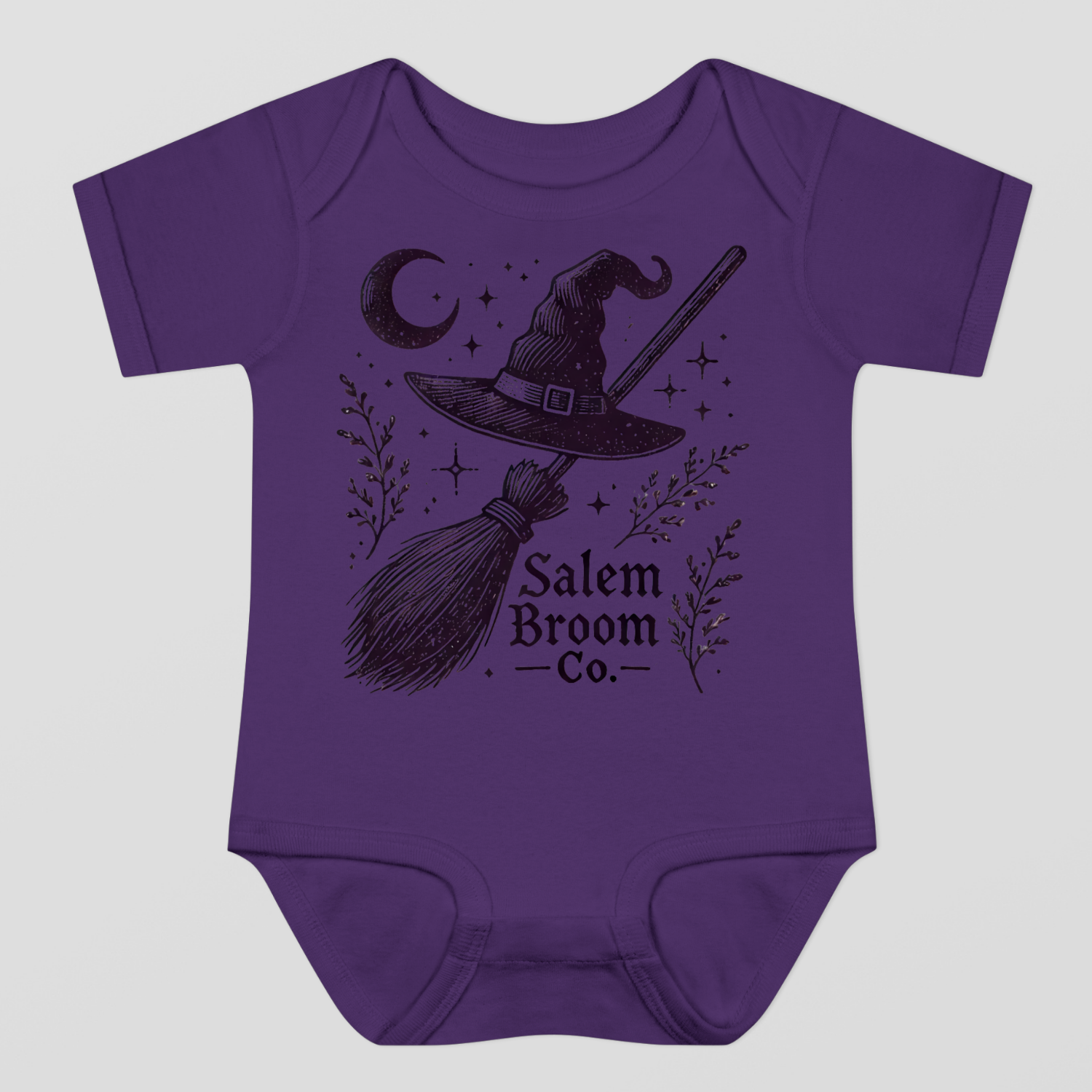 Salem Broom Co. Halloween Baby Bodysuit