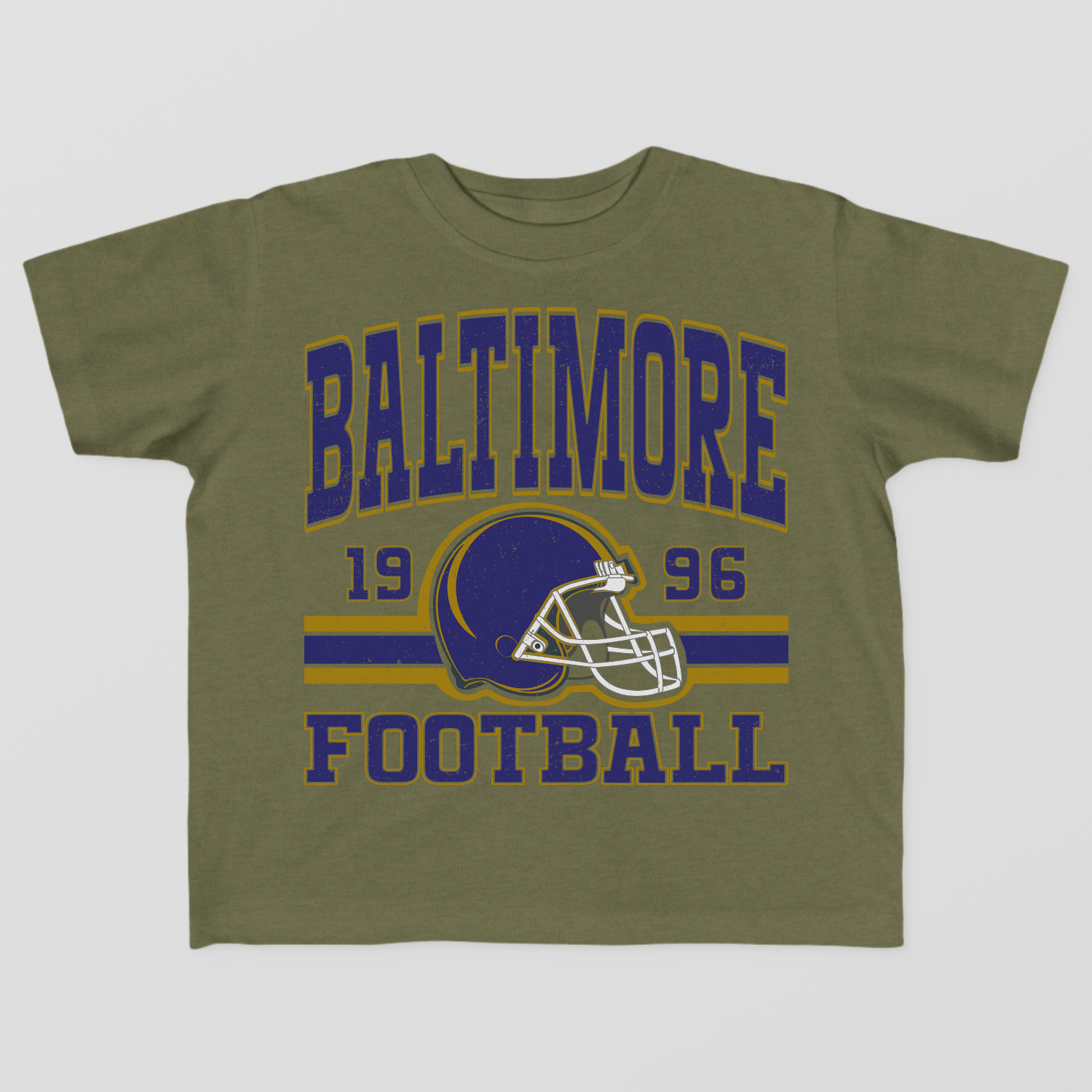 Vintage Style Baltimore Football Toddler T-Shirt