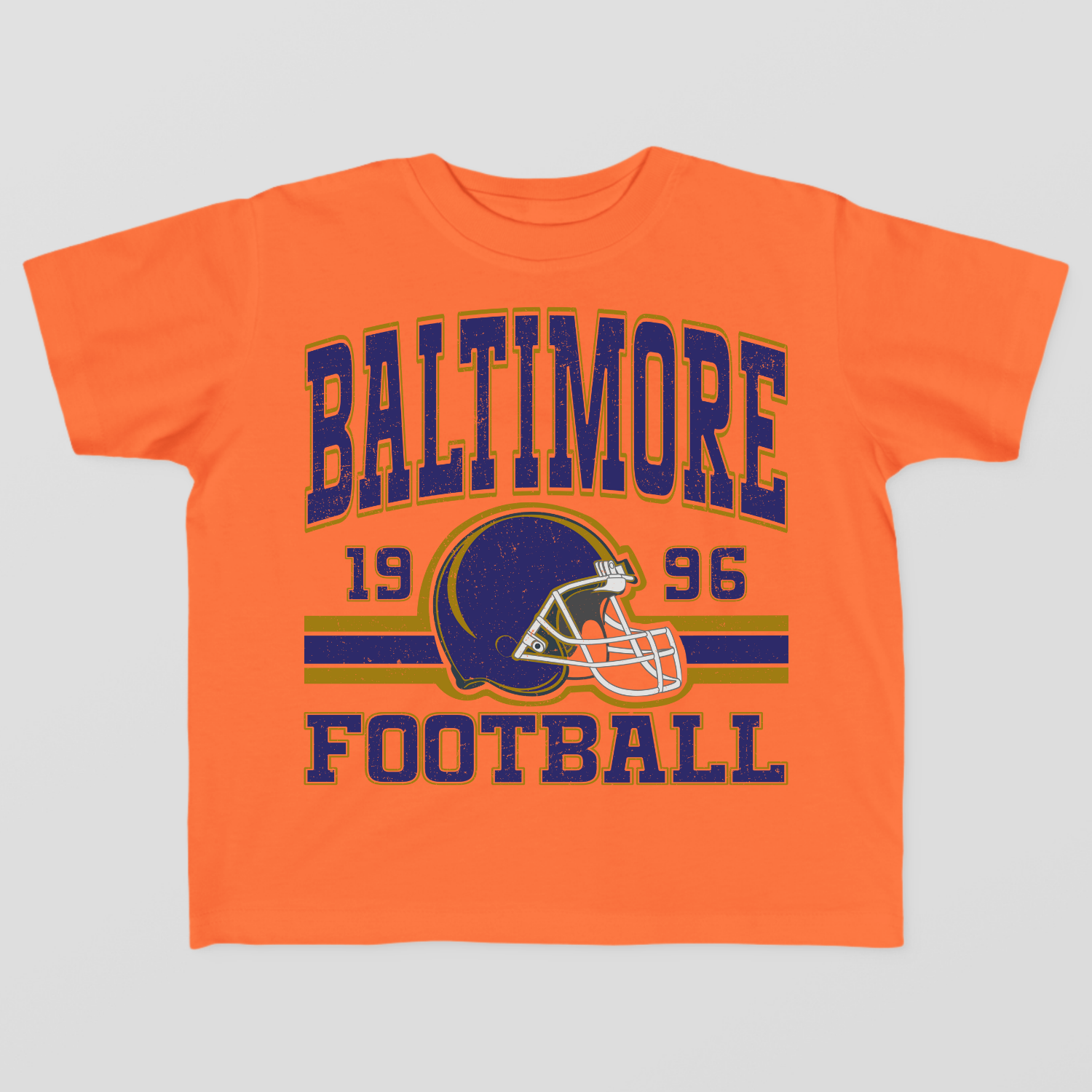 Vintage Style Baltimore Football Toddler T-Shirt