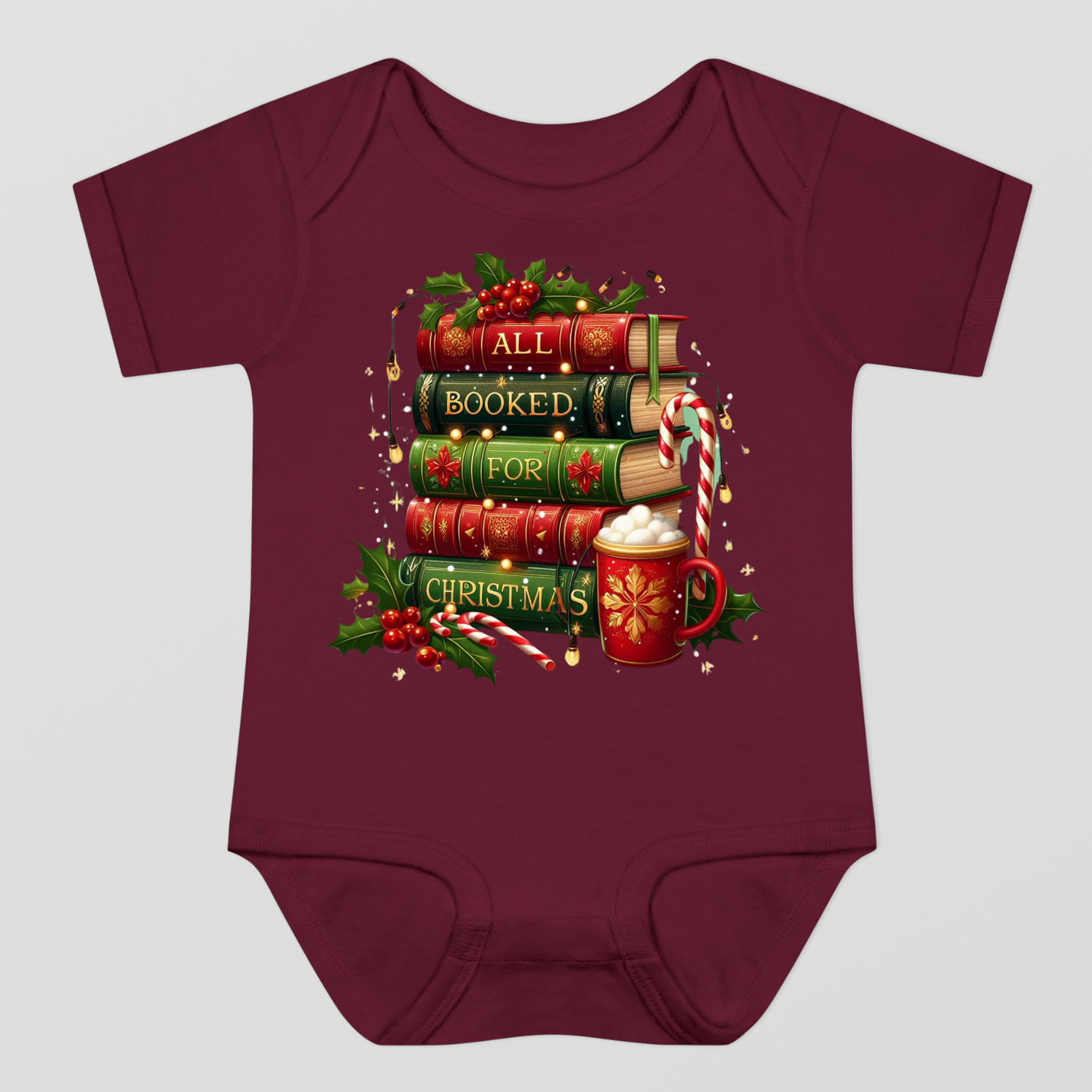 Christmas Books Baby Bodysuit
