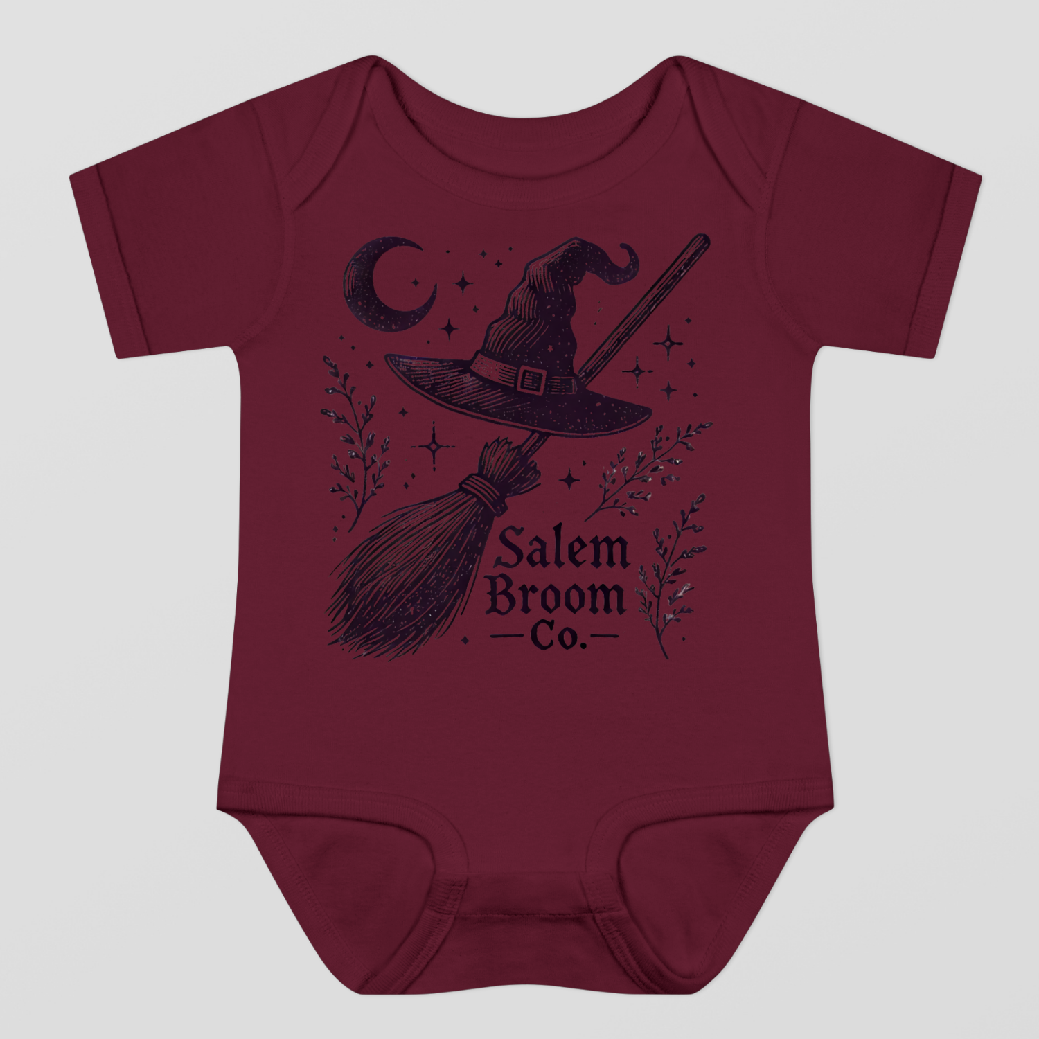 Salem Broom Co. Halloween Baby Bodysuit