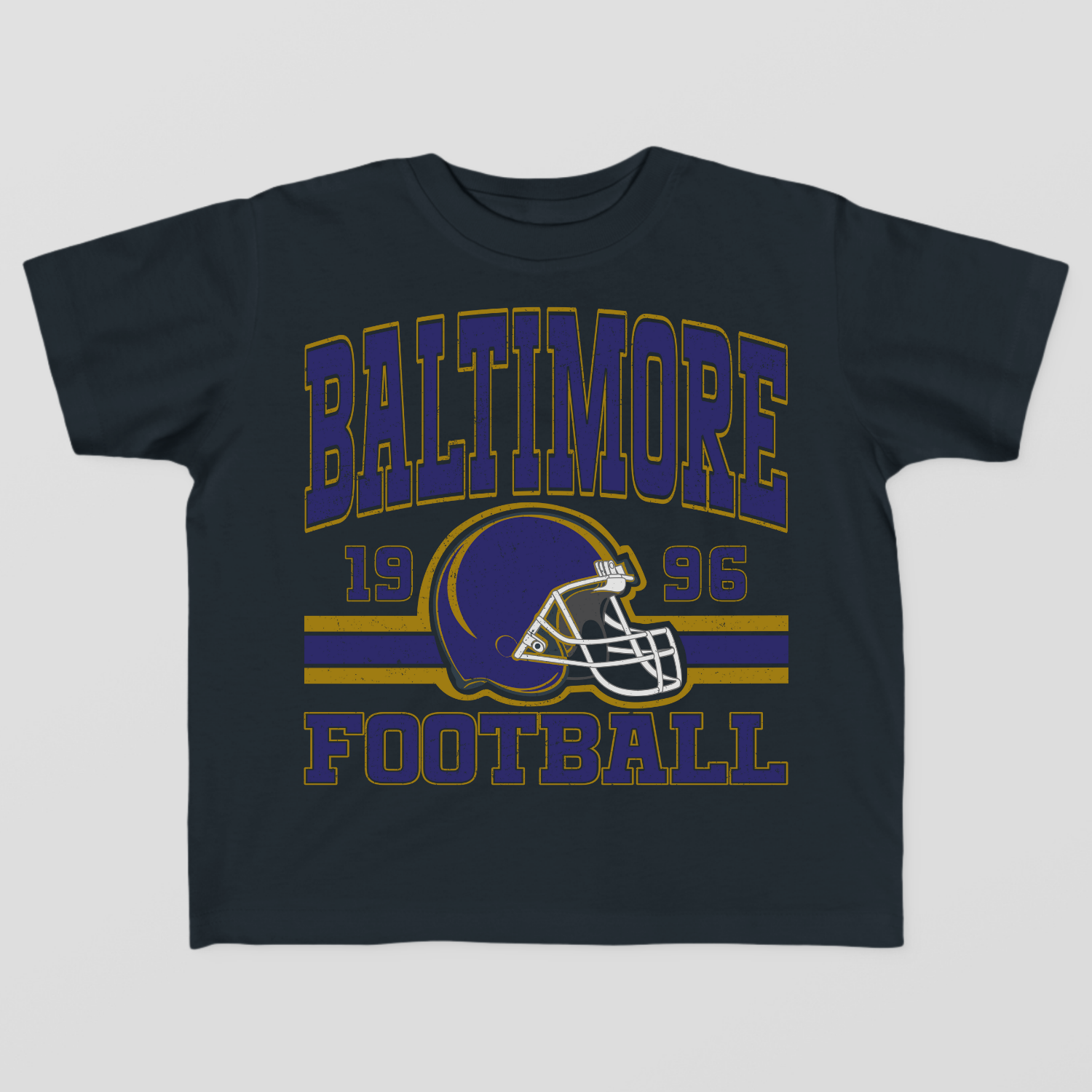 Vintage Style Baltimore Football Toddler T-Shirt