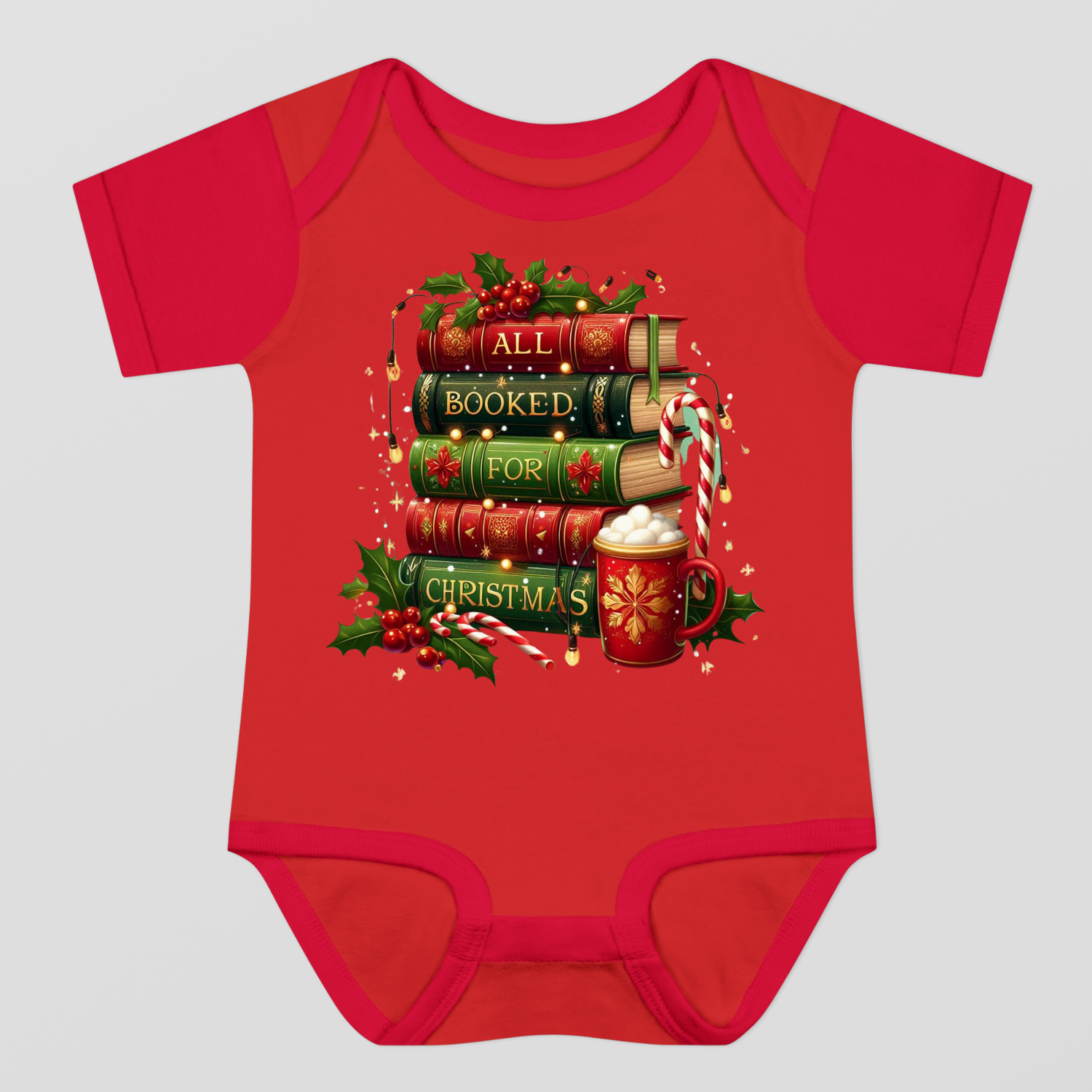 Christmas Books Baby Bodysuit