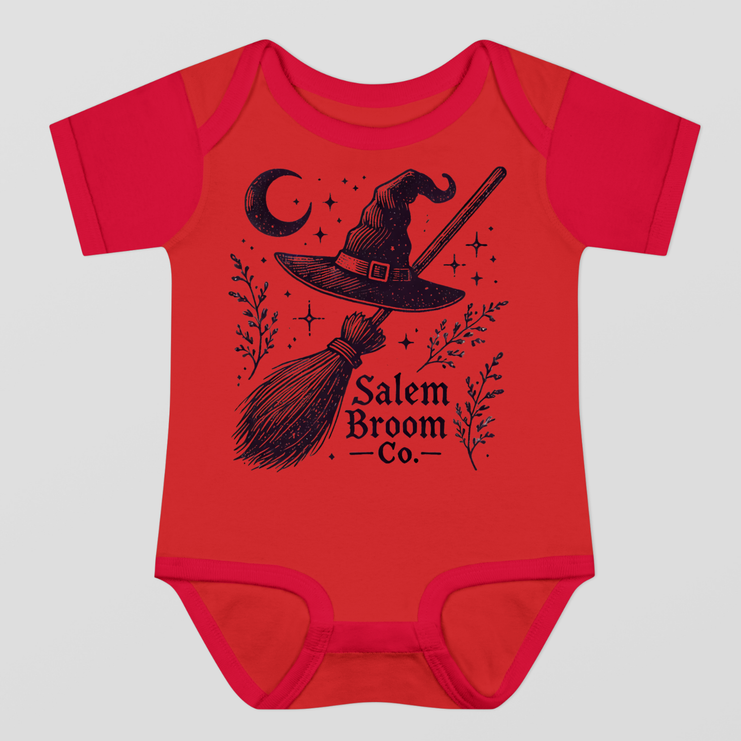 Salem Broom Co. Halloween Baby Bodysuit