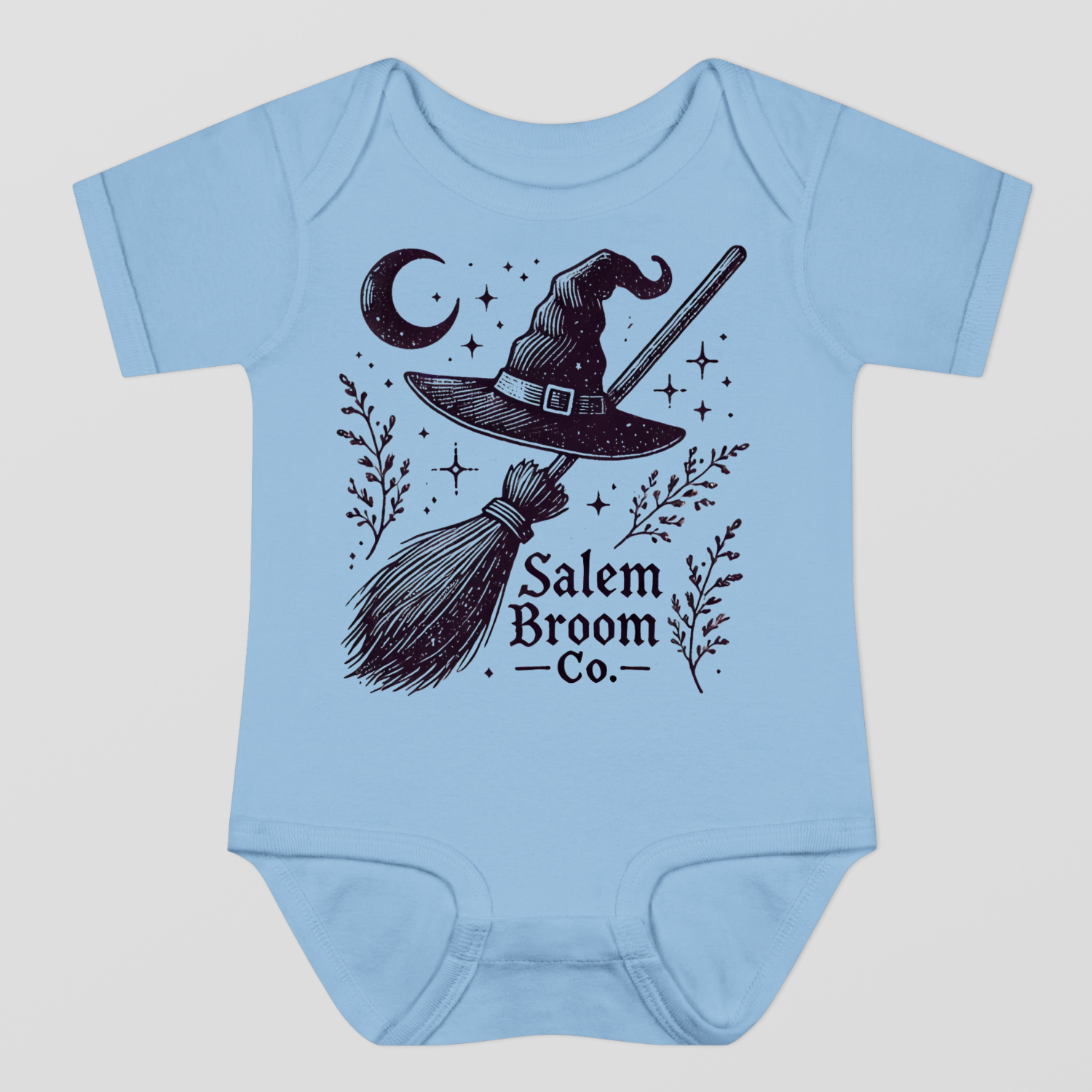 Salem Broom Co. Halloween Baby Bodysuit