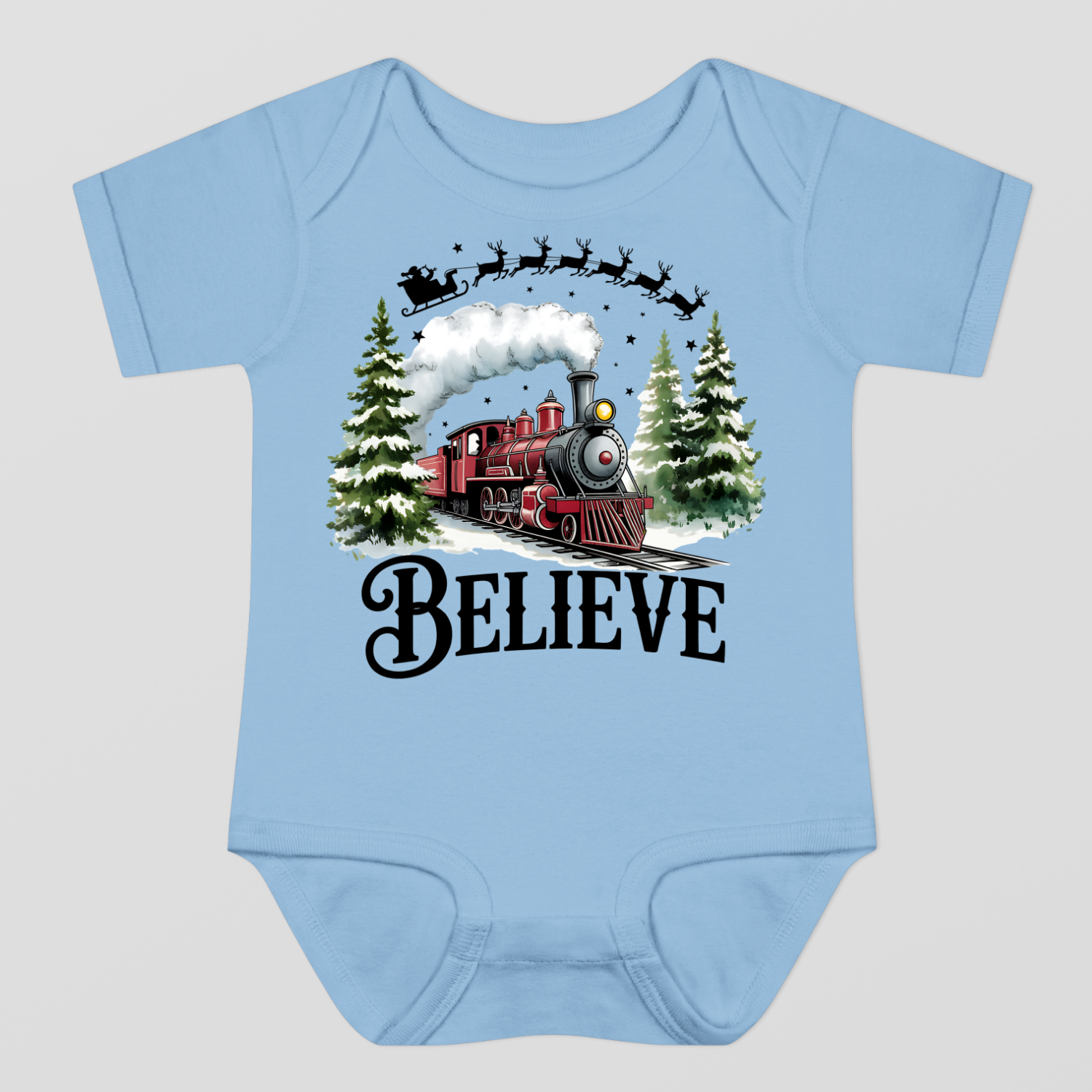Believe Christmas Baby Bodysuit