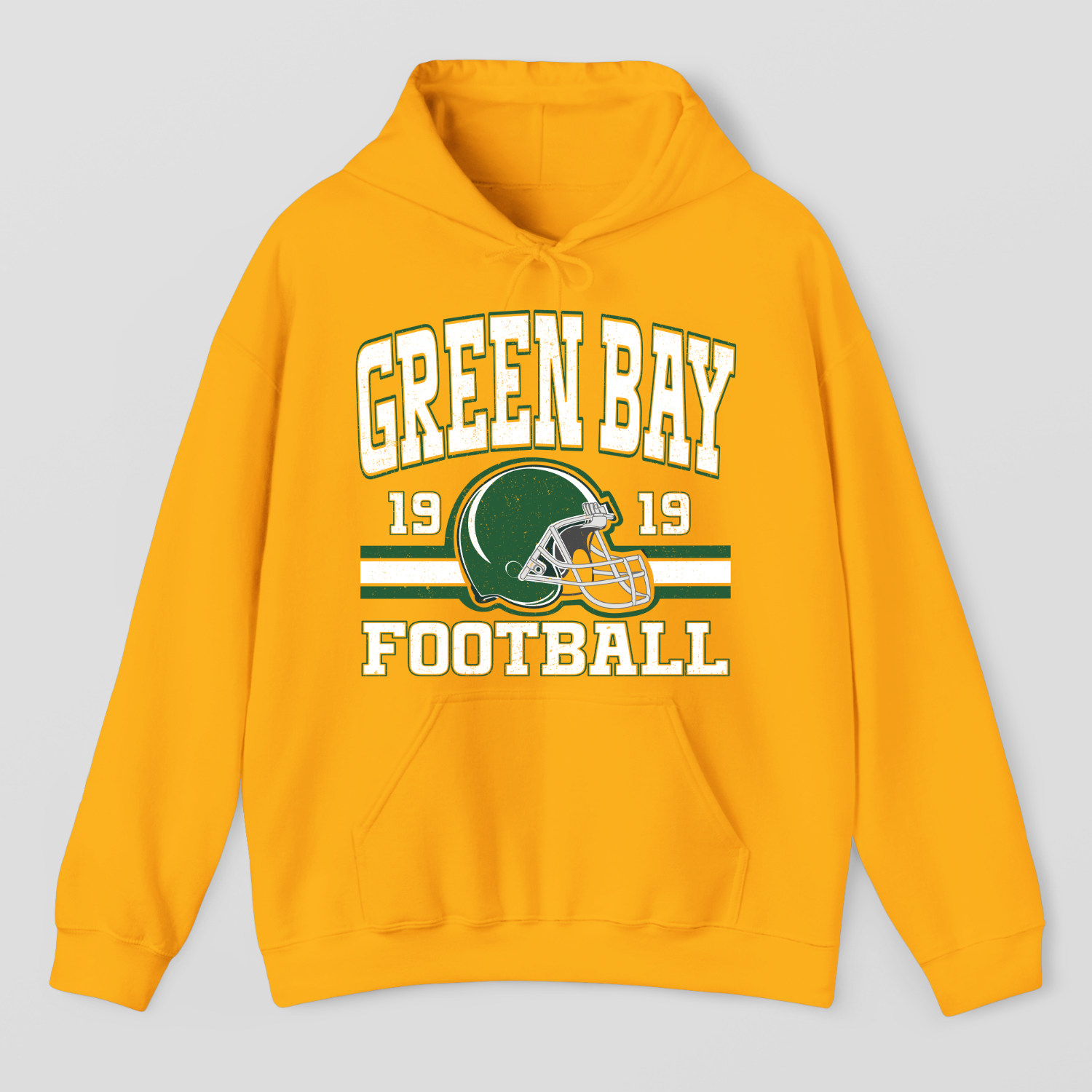 Vintage Style Green Bay Football Hoodie