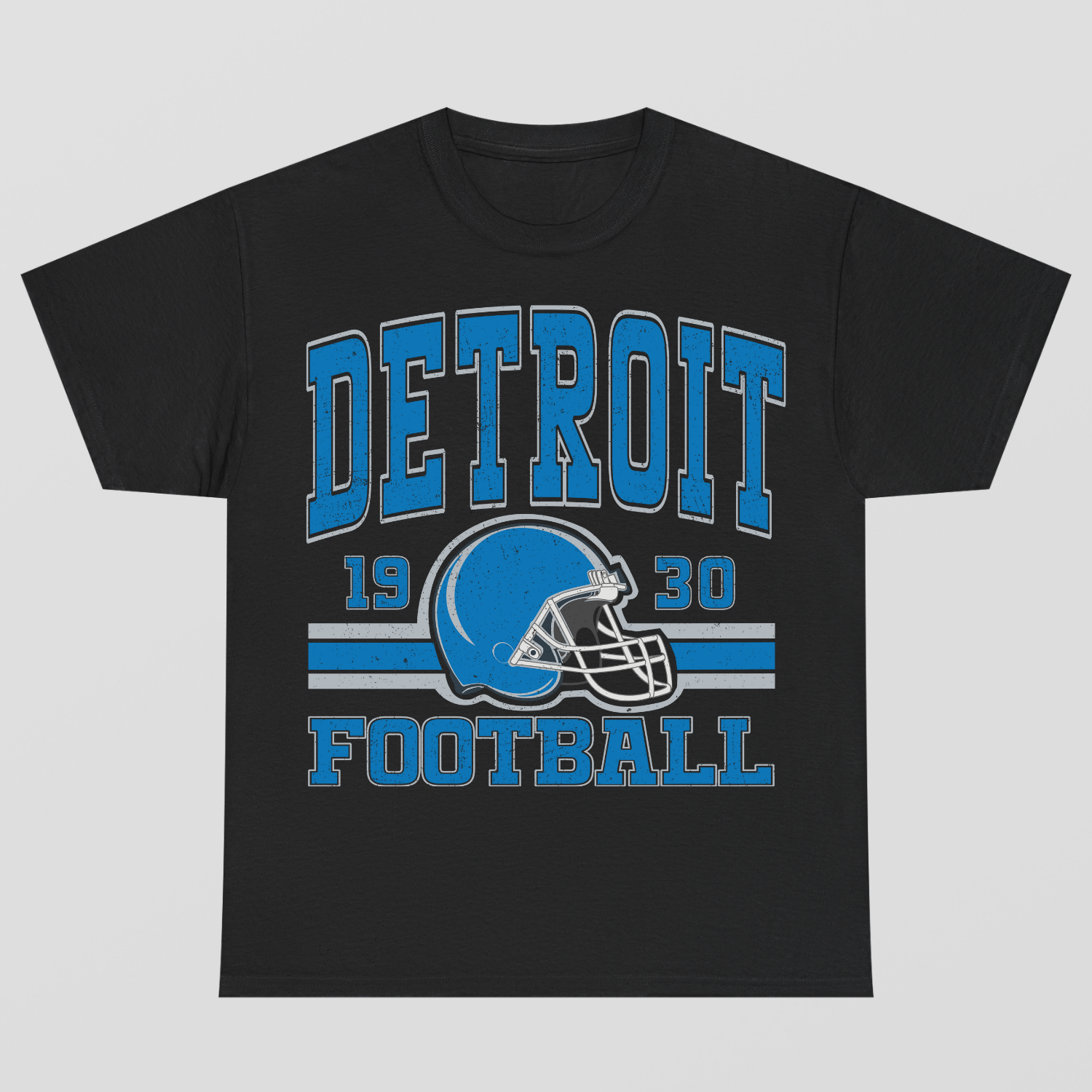 Vintage Style Detroit Football T-Shirt