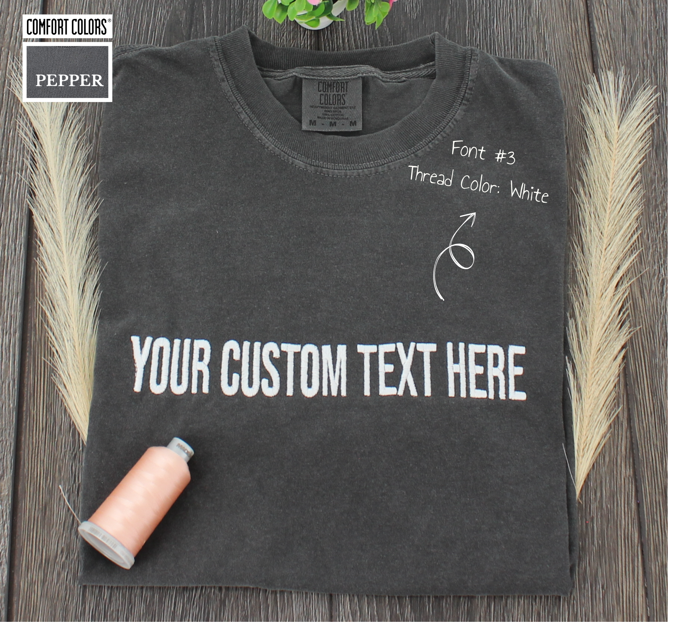 Comfort Colors Custom Text Sweatshirt