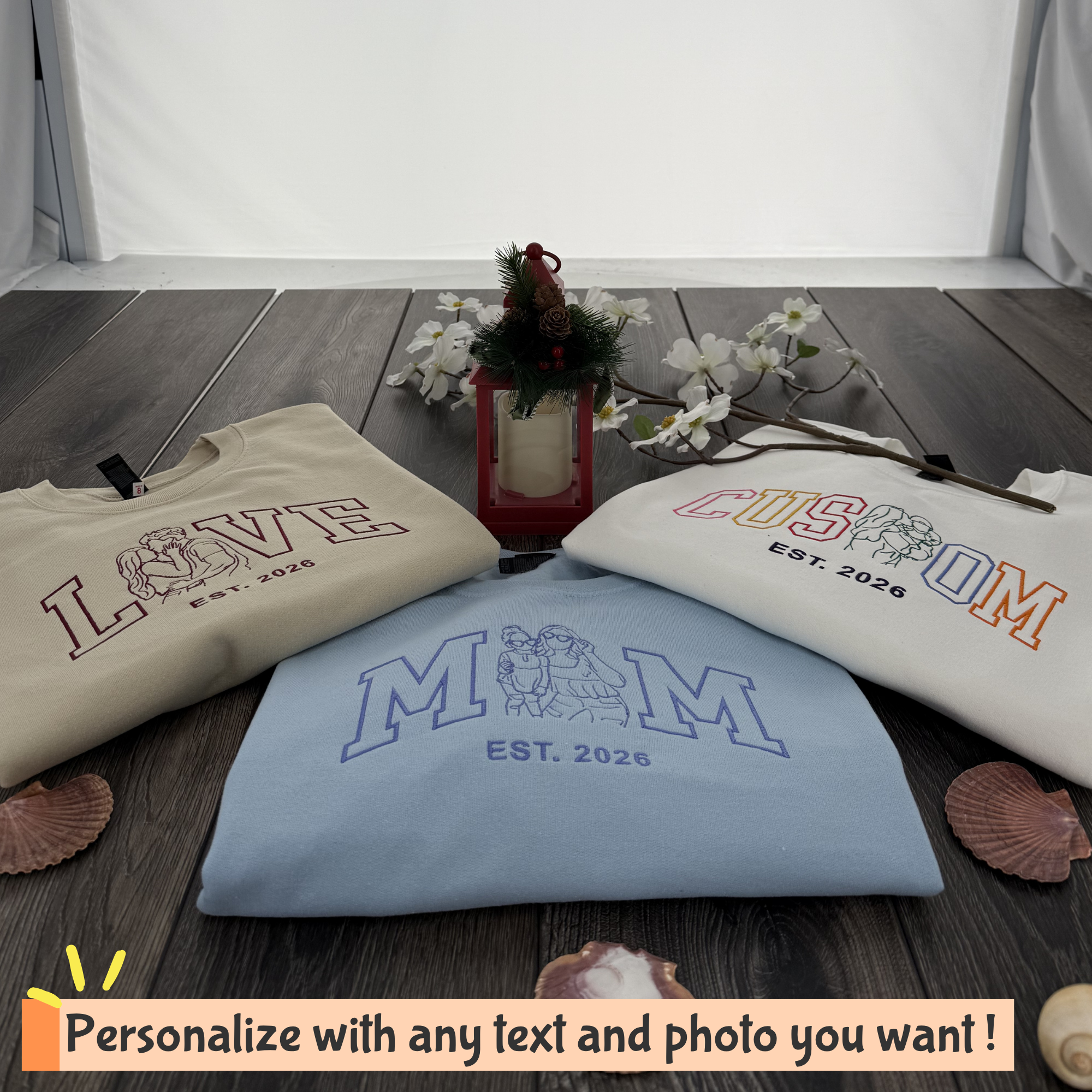 Custom Embroidered Mother's Day Sweatshirt