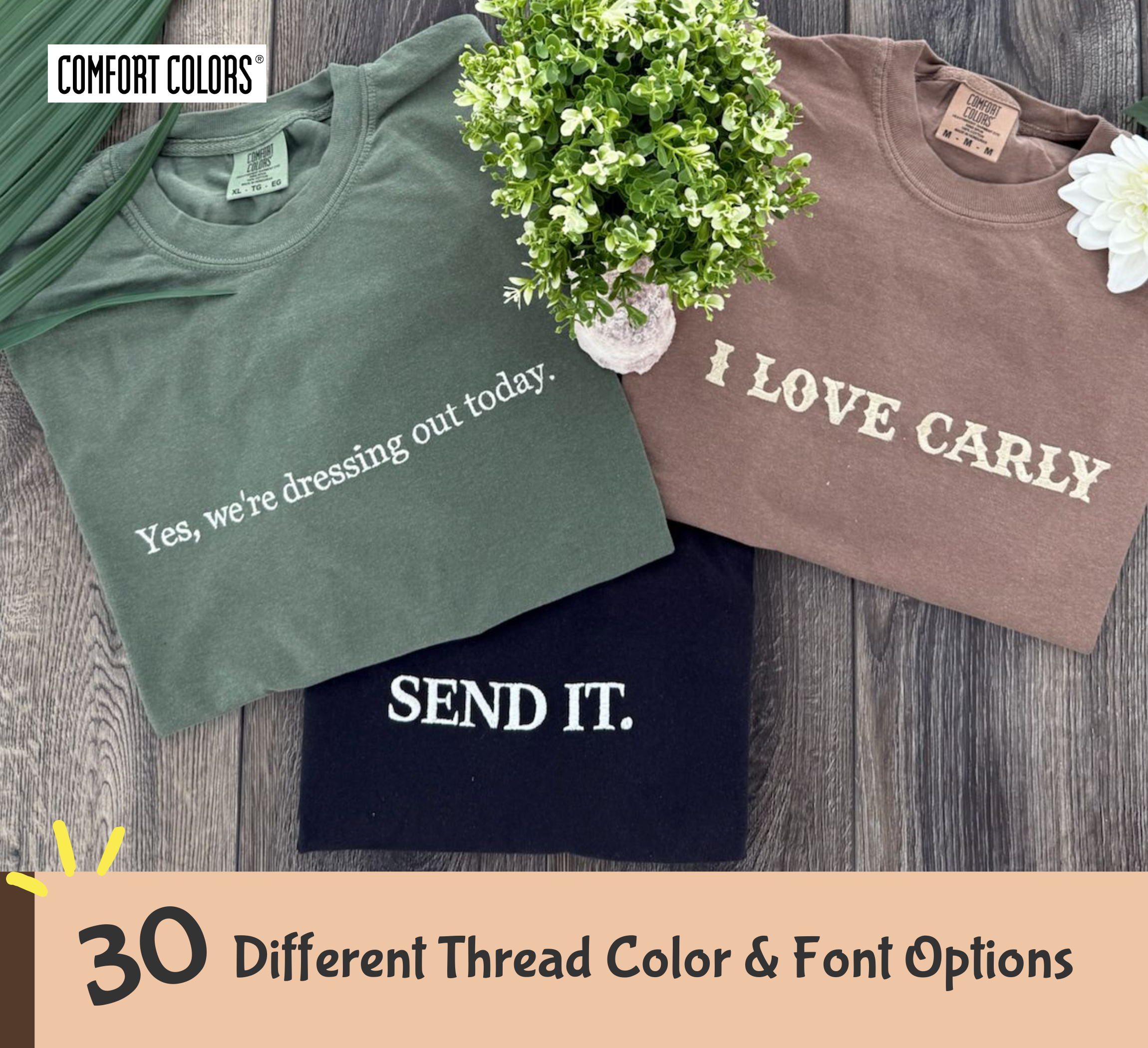 Comfort Colors Custom Text Sweatshirt