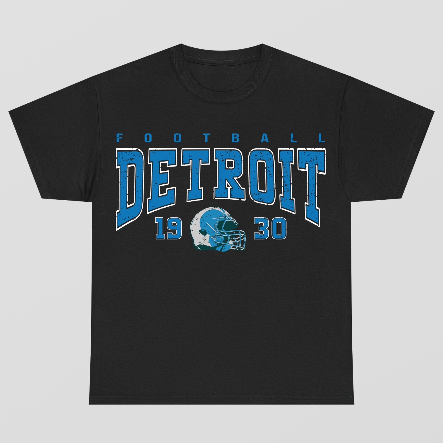 Vintage Style Detroit Football T-Shirt