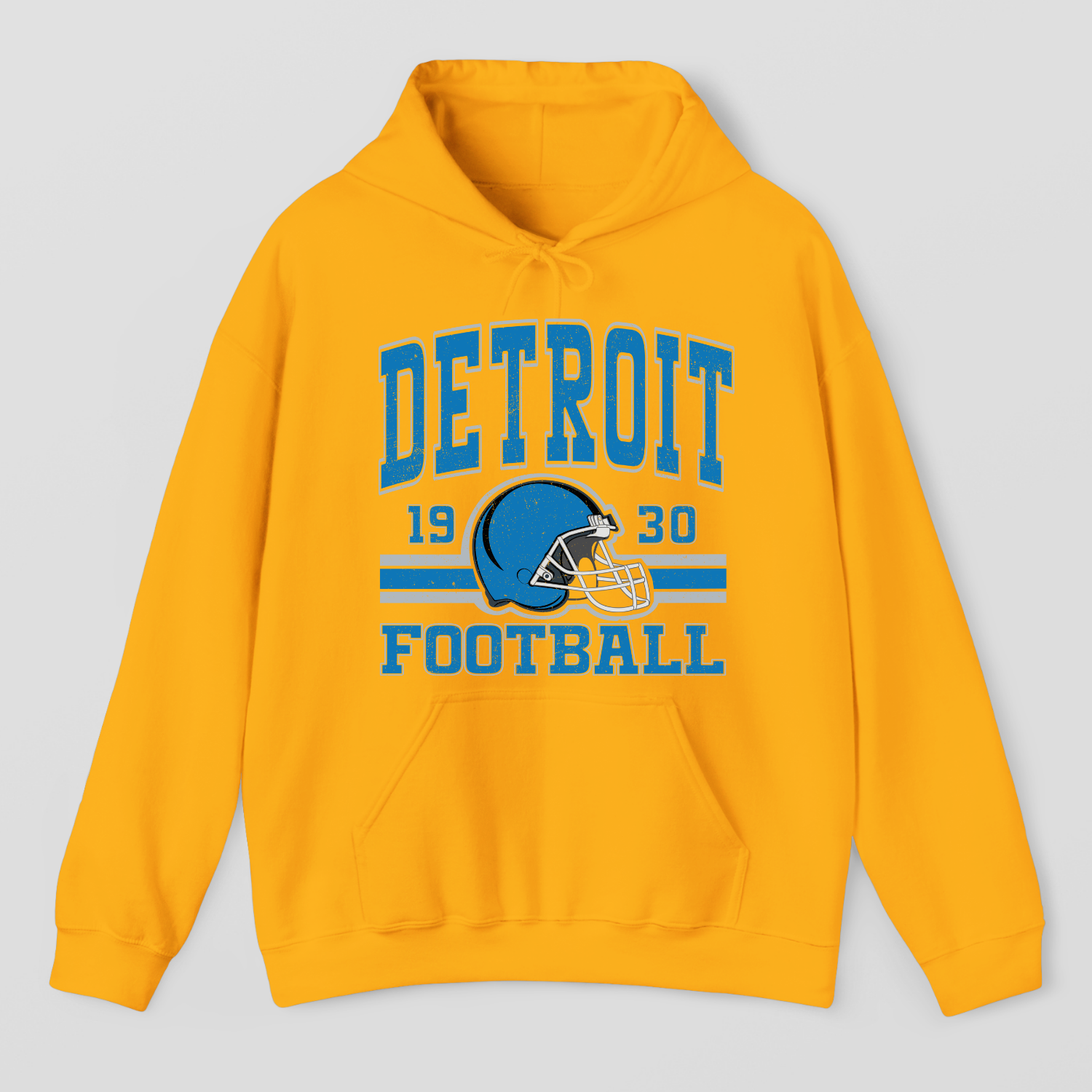 Vintage Style Detroit Football Hoodie