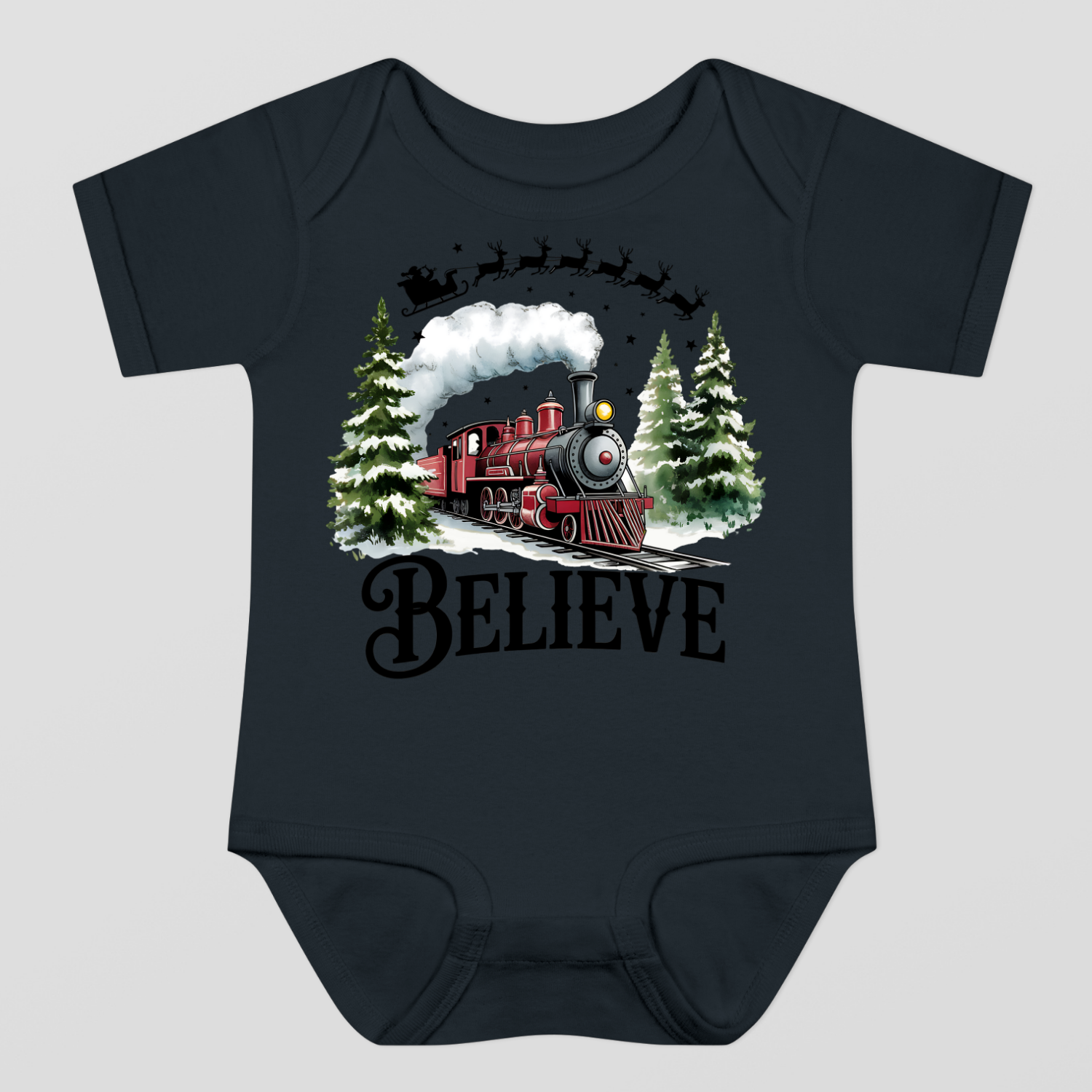 Believe Christmas Baby Bodysuit