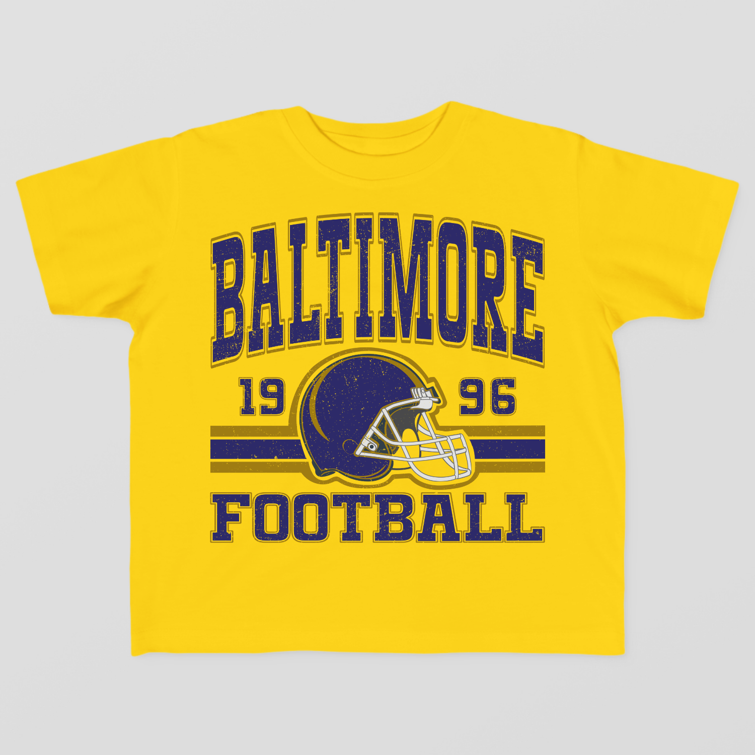 Vintage Style Baltimore Football Toddler T-Shirt