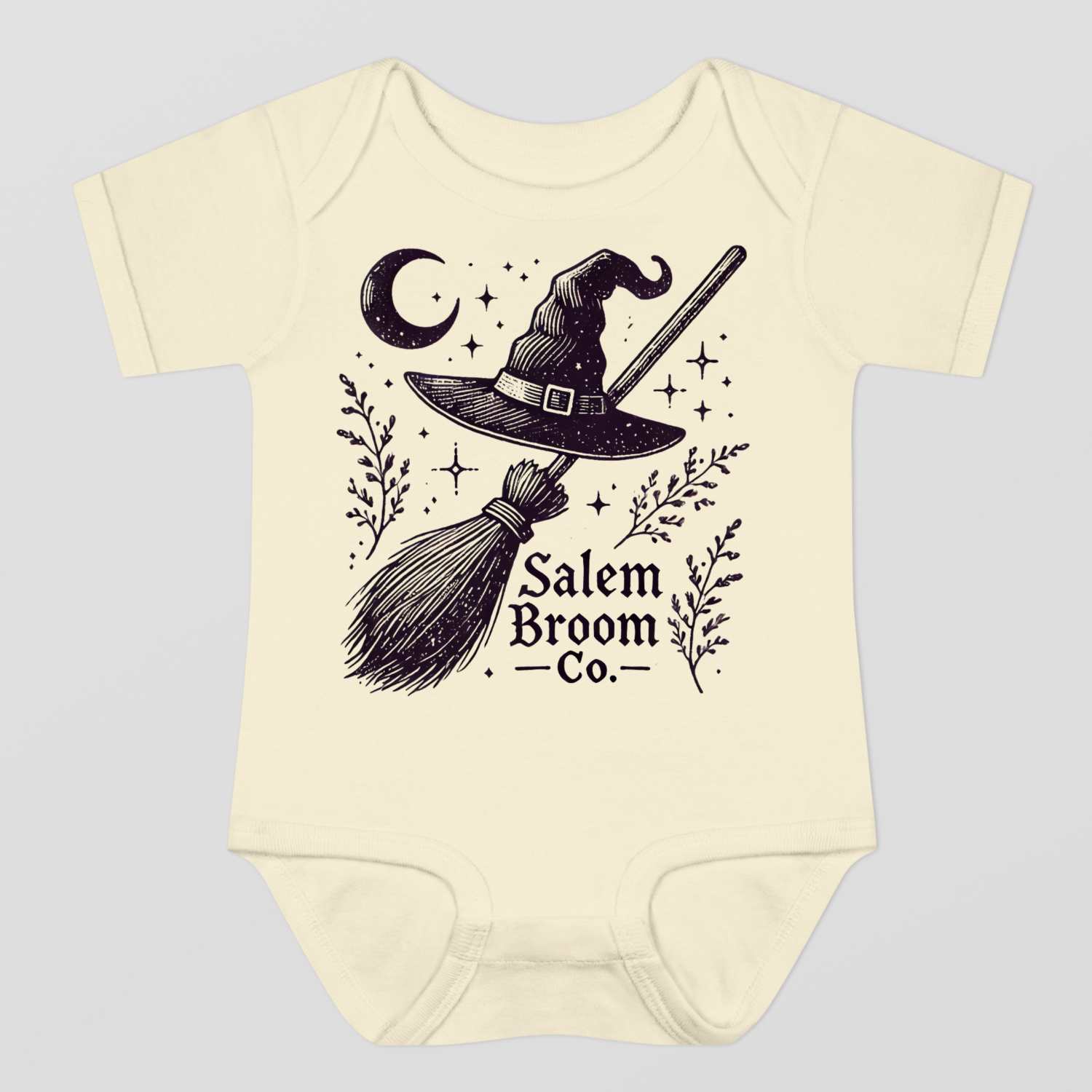 Salem Broom Co. Halloween Baby Bodysuit