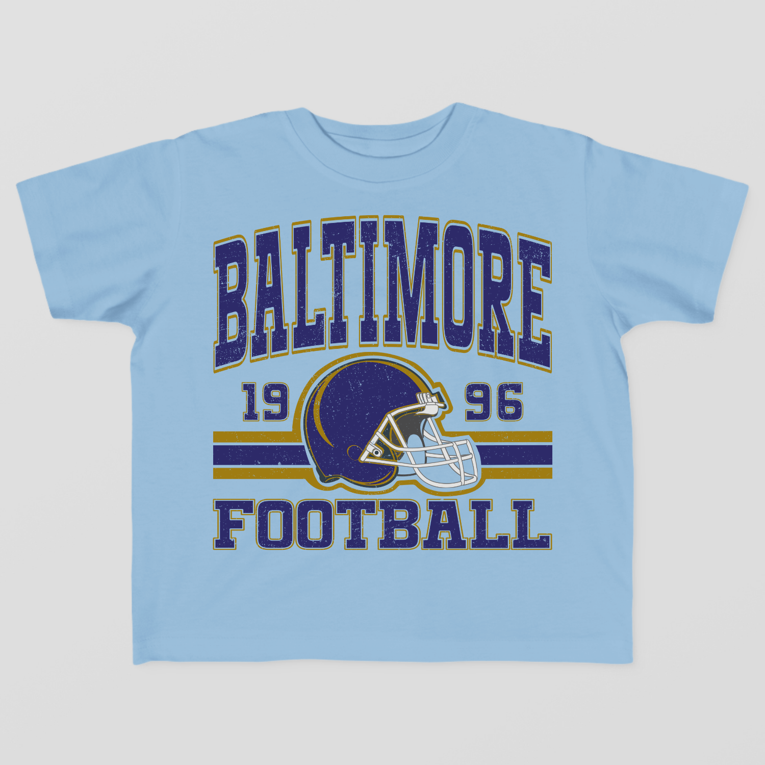 Vintage Style Baltimore Football Toddler T-Shirt