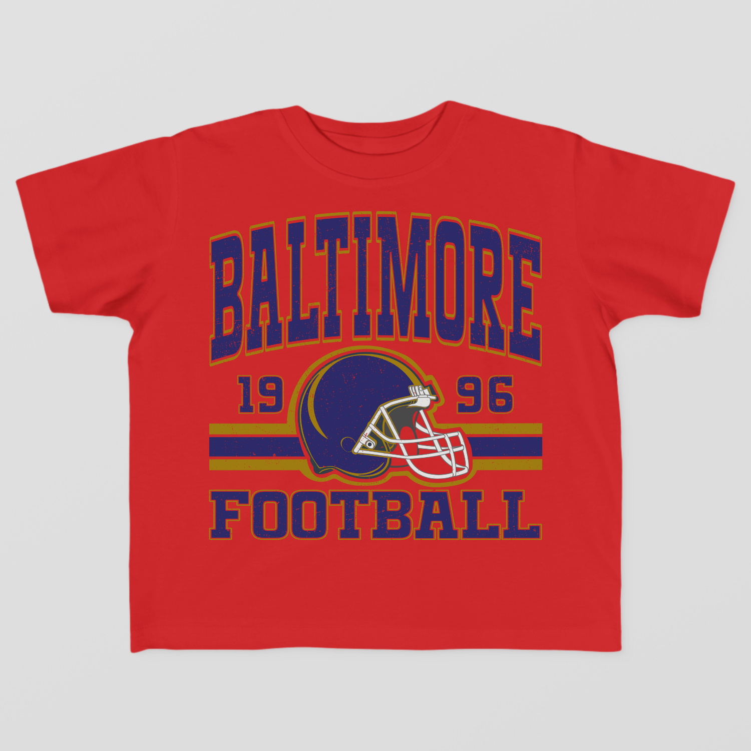 Vintage Style Baltimore Football Toddler T-Shirt