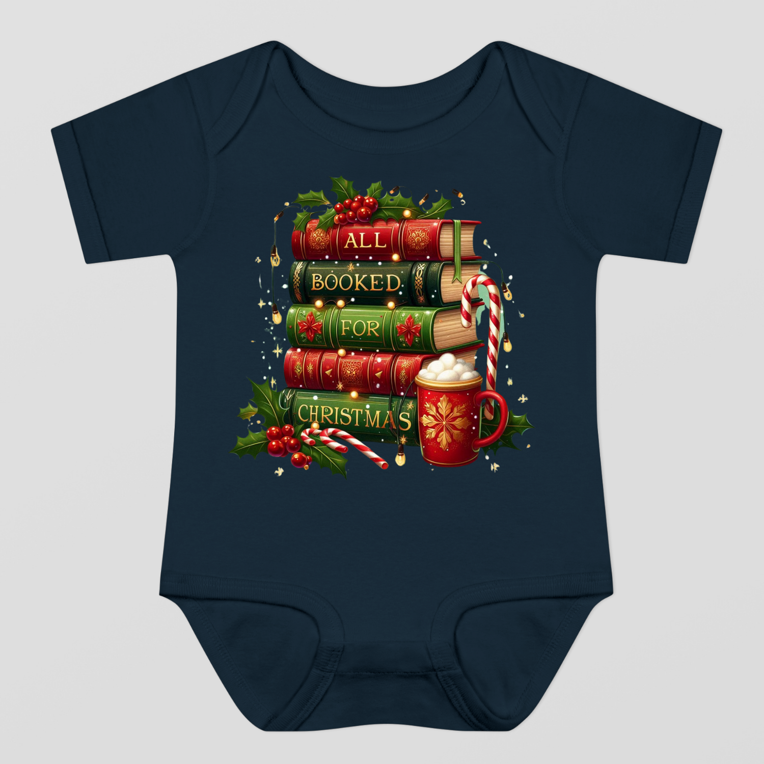 Christmas Books Baby Bodysuit