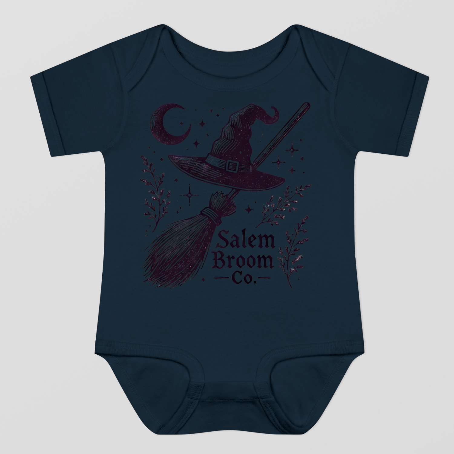 Salem Broom Co. Halloween Baby Bodysuit