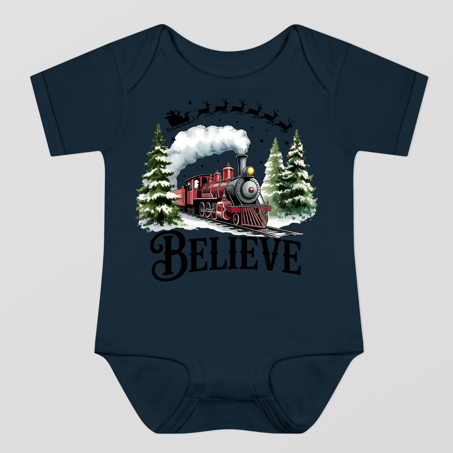 Believe Christmas Baby Bodysuit