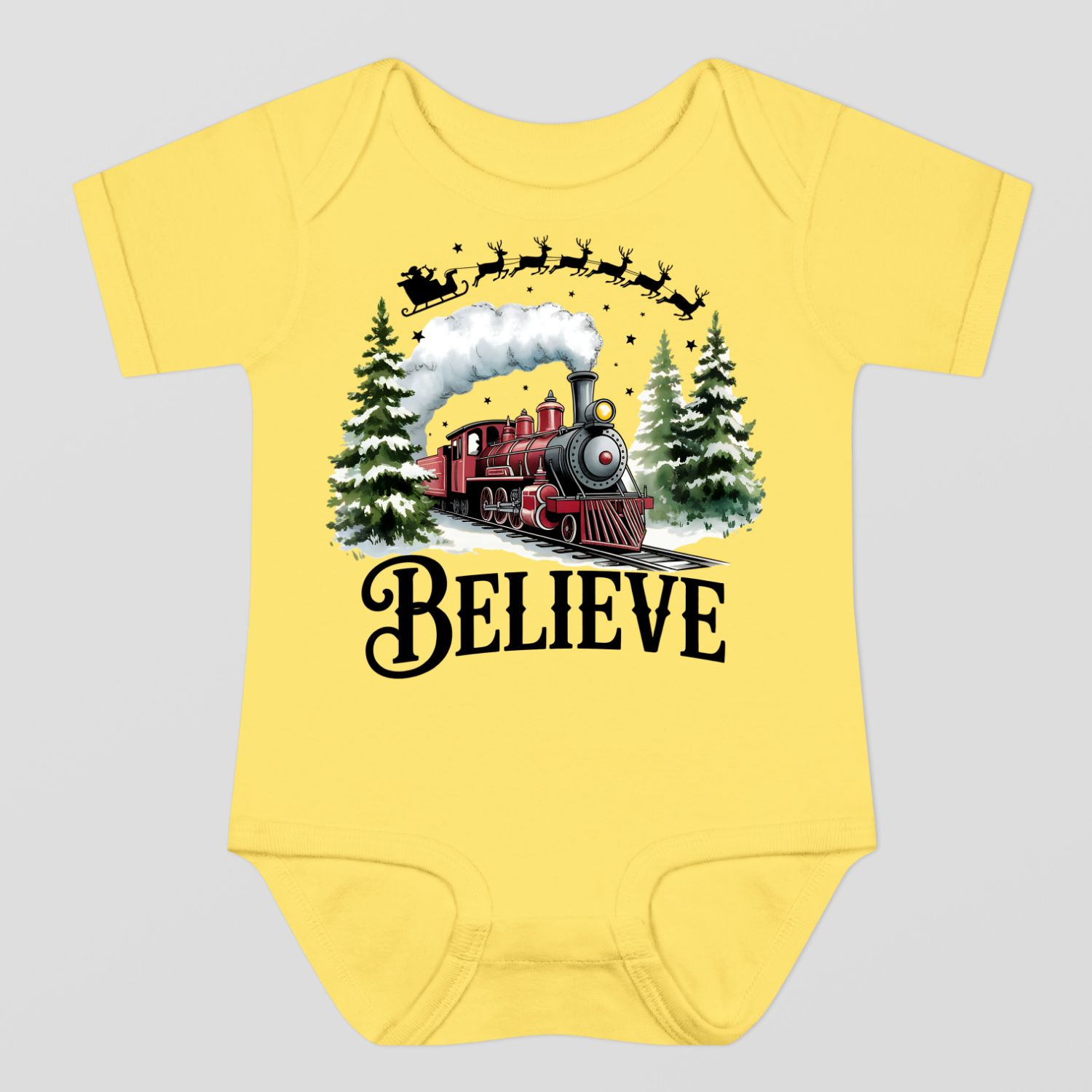 Believe Christmas Baby Bodysuit