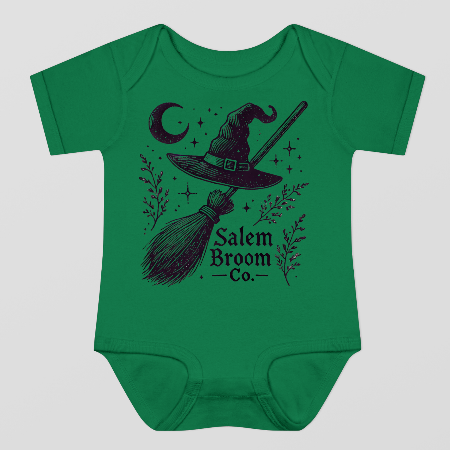 Salem Broom Co. Halloween Baby Bodysuit