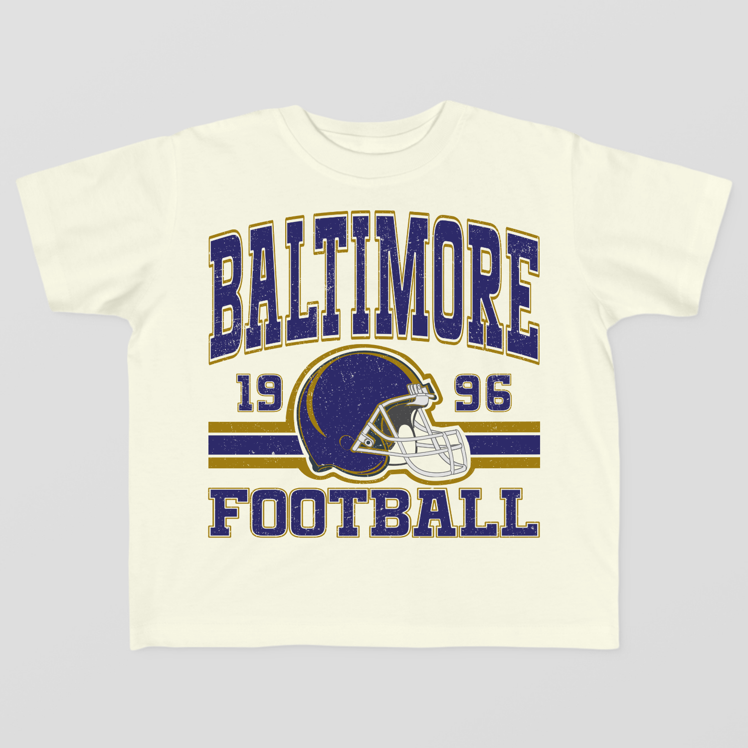 Vintage Style Baltimore Football Toddler T-Shirt