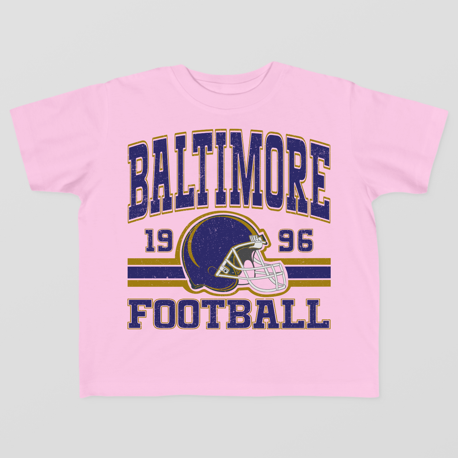 Vintage Style Baltimore Football Toddler T-Shirt