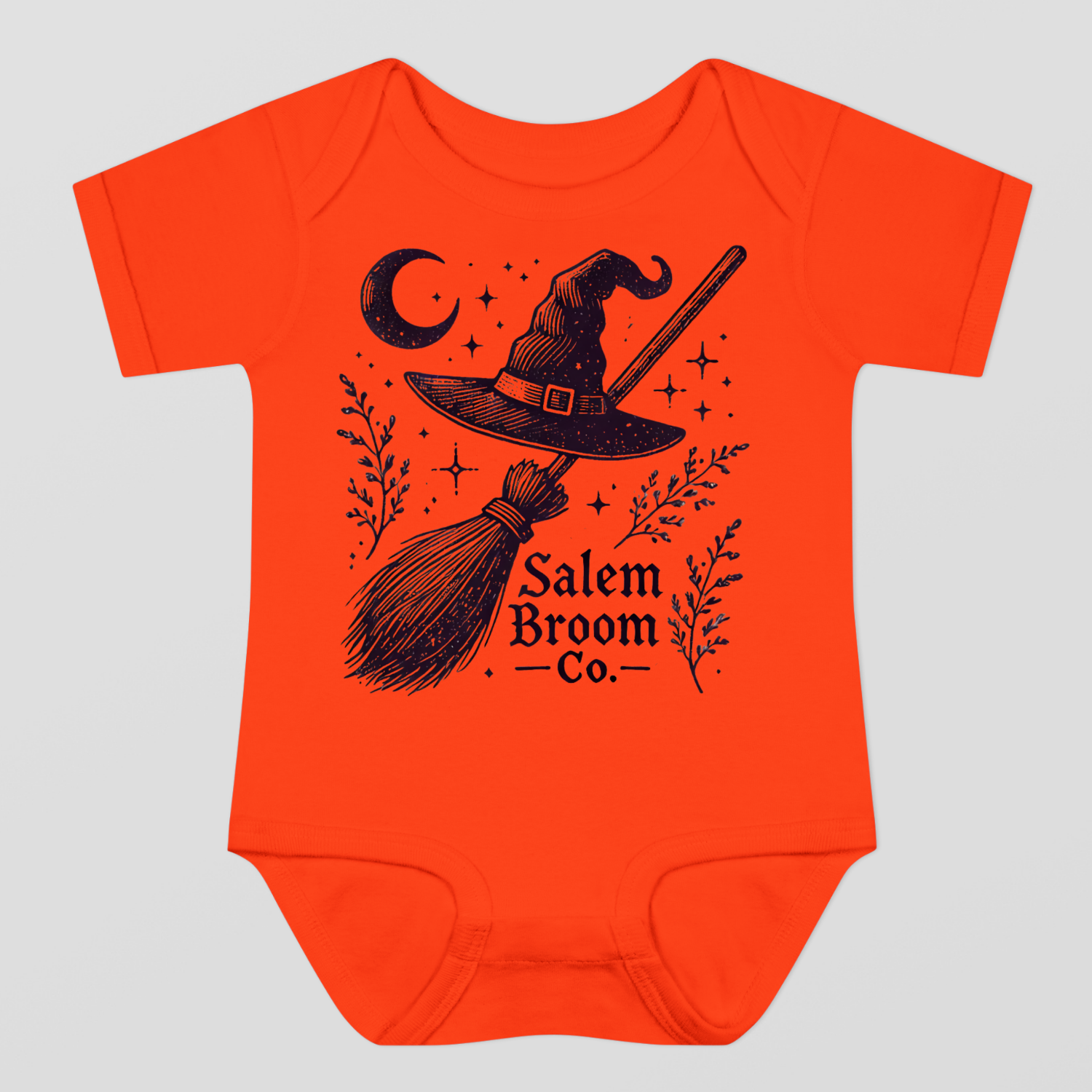 Salem Broom Co. Halloween Baby Bodysuit