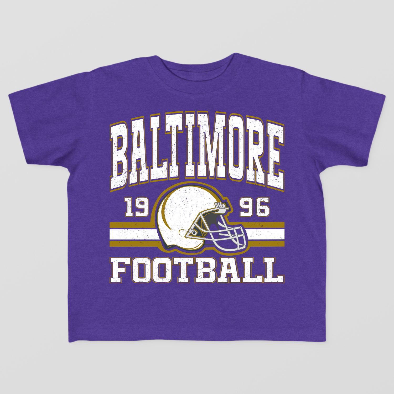Vintage Style Baltimore Football Toddler T-Shirt