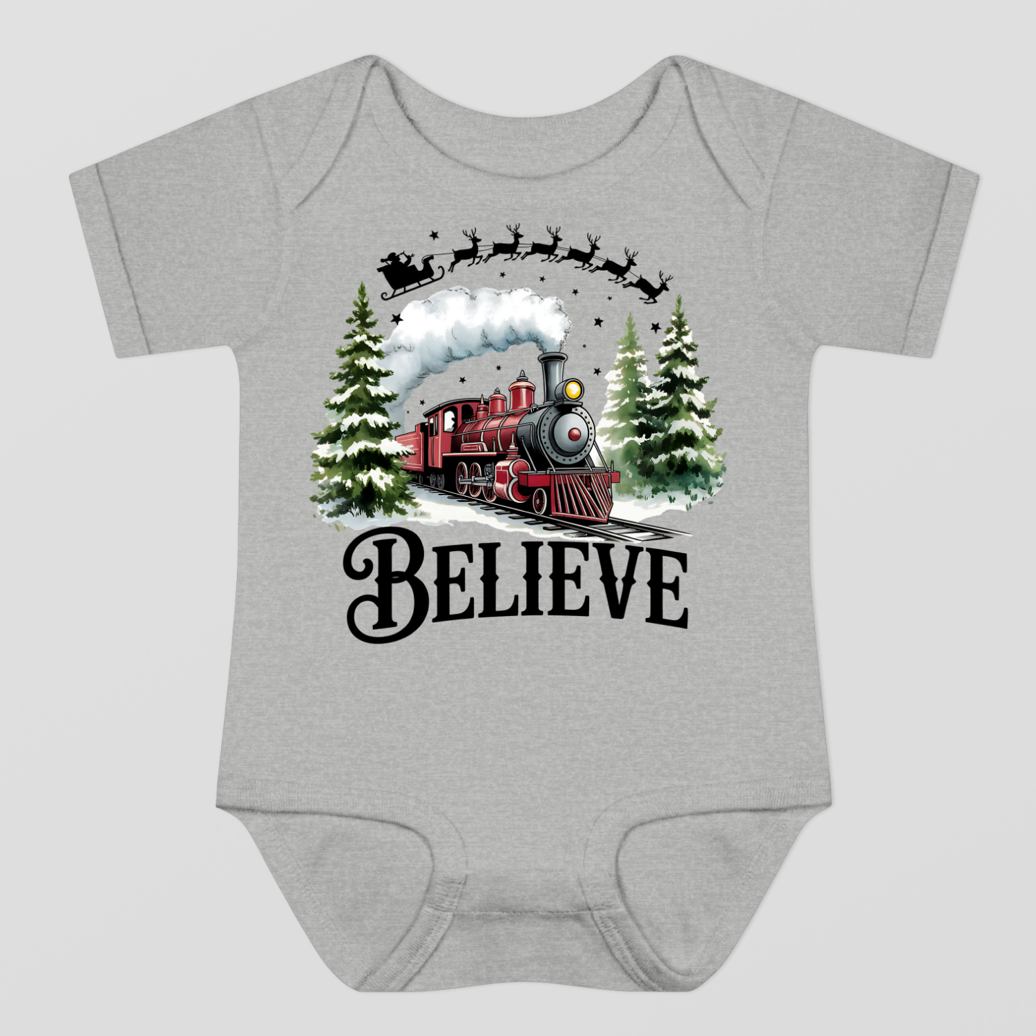 Believe Christmas Baby Bodysuit