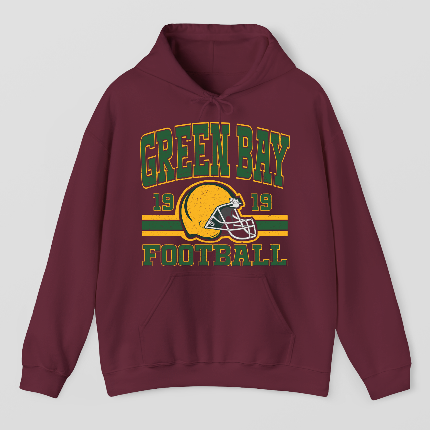 Vintage Style Green Bay Football Hoodie