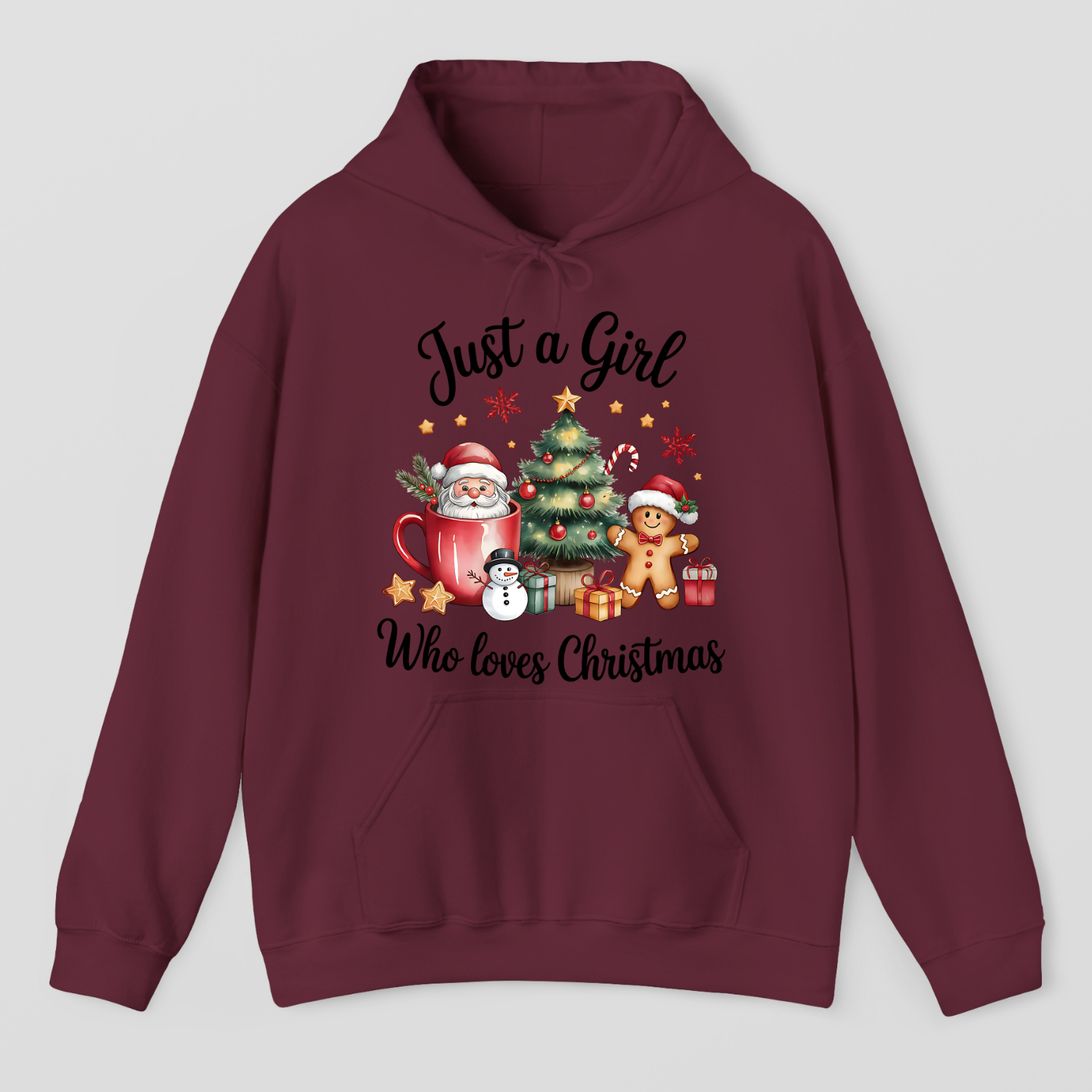 Just A Girl Who Loves Christmas Hoodie