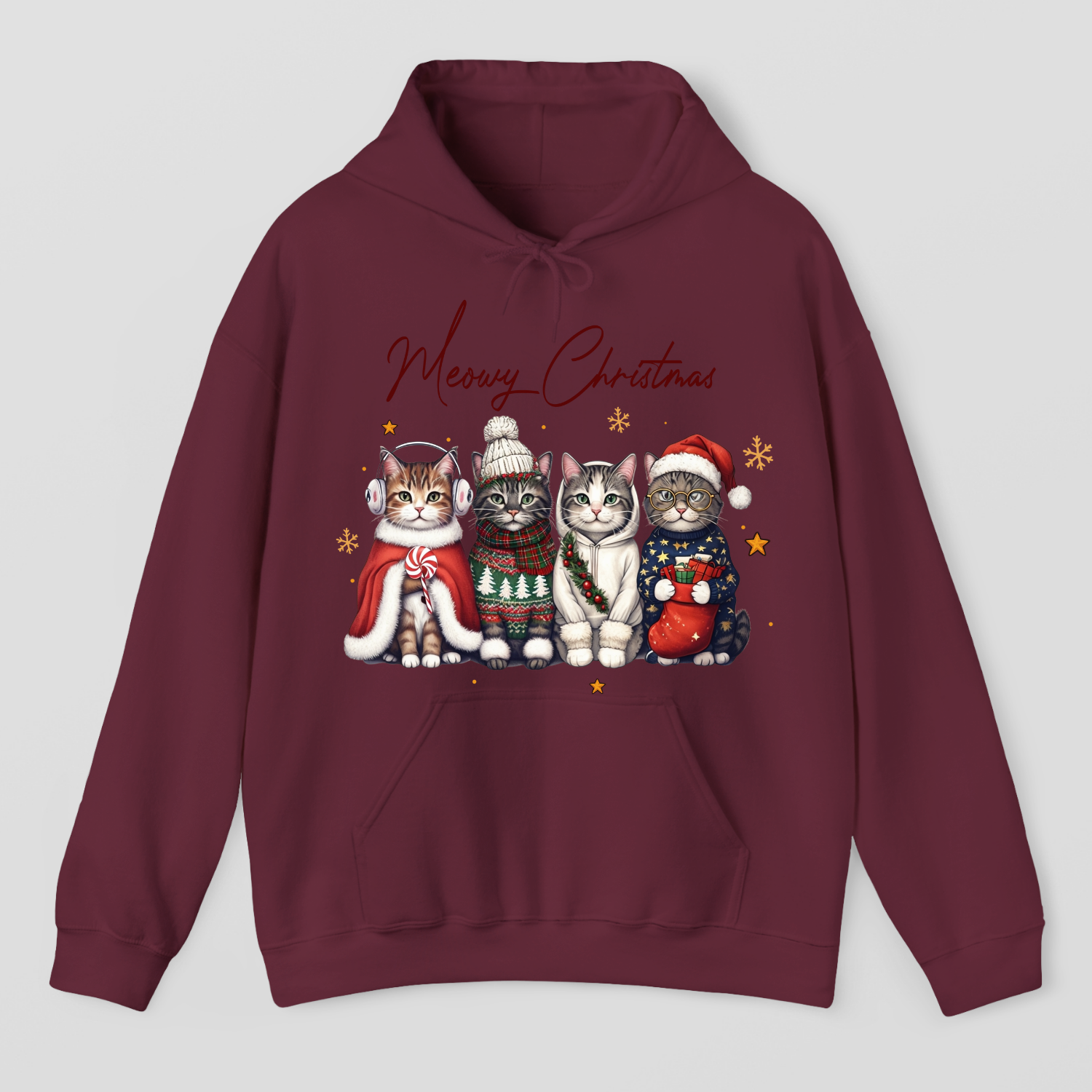 Meowy Christmas Hoodie