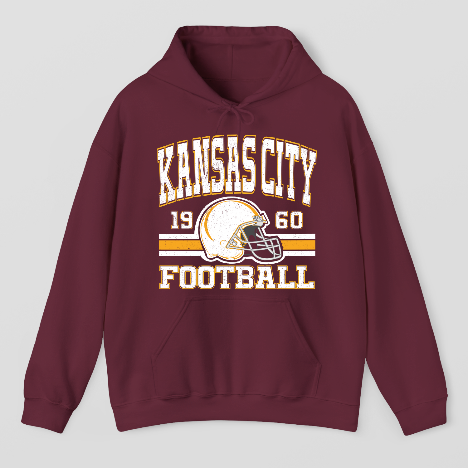 Vintage Style Kansas City Football Hoodie