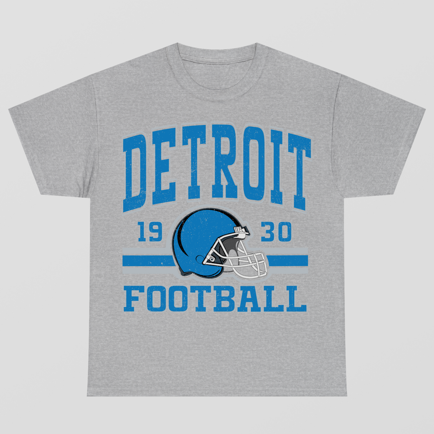 Vintage Style Detroit Football T-Shirt