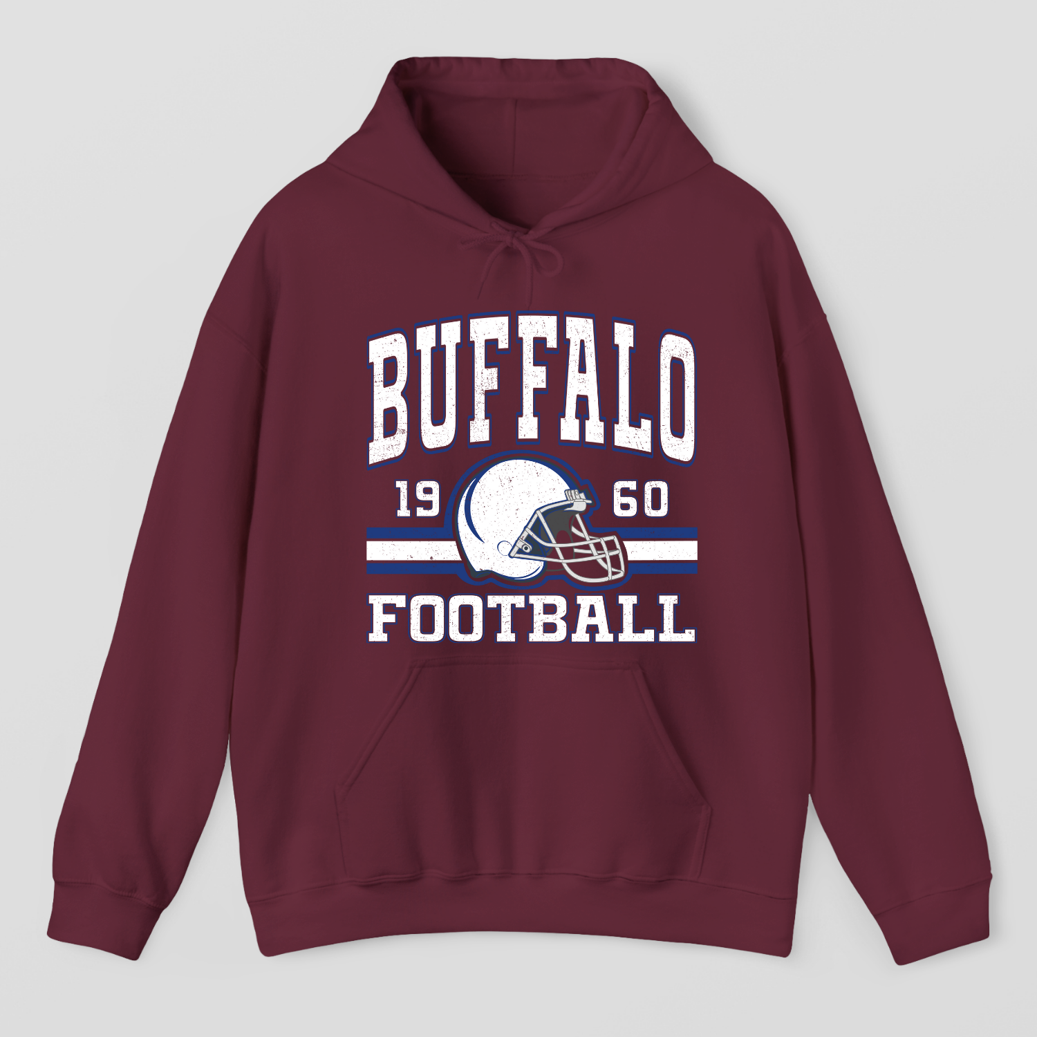 Vintage Style Buffalo Football Hoodie