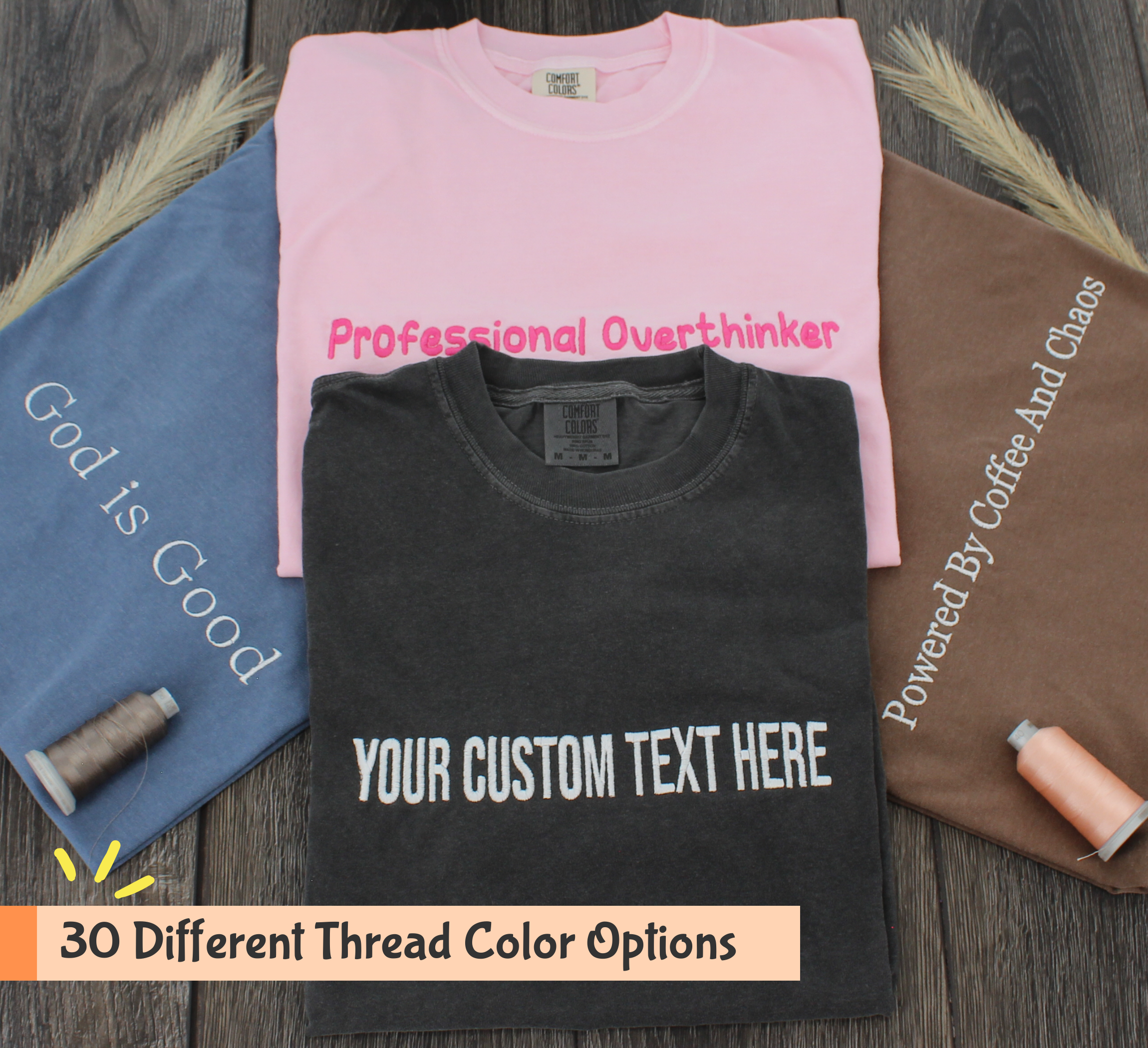 Comfort Colors Custom Text Sweatshirt