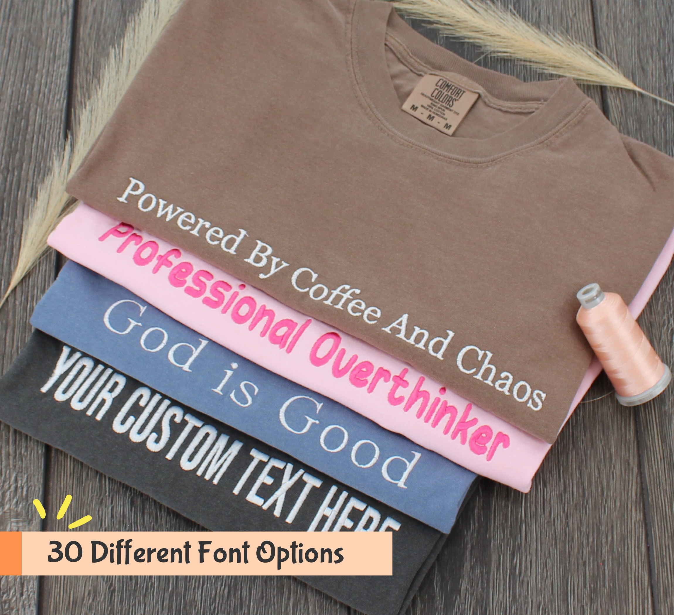 Comfort Colors Custom Text Sweatshirt