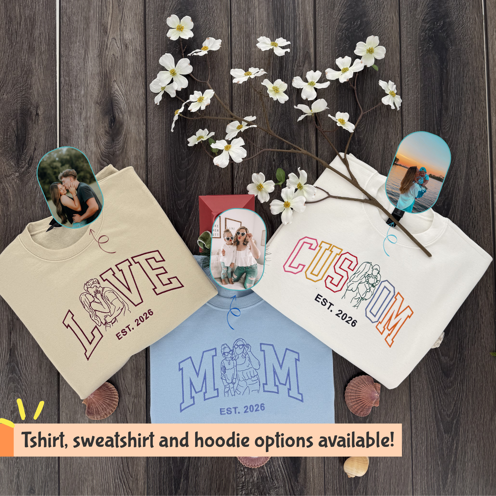 Custom Embroidered Mother's Day Sweatshirt