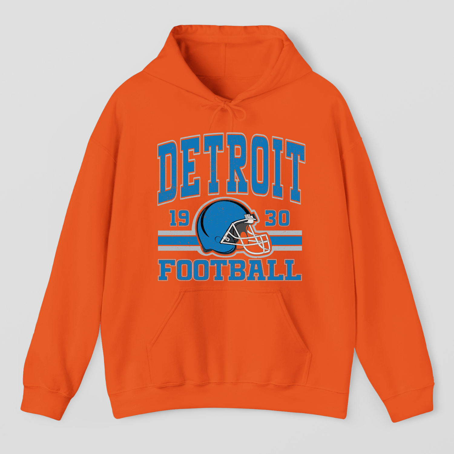 Vintage Style Detroit Football Hoodie