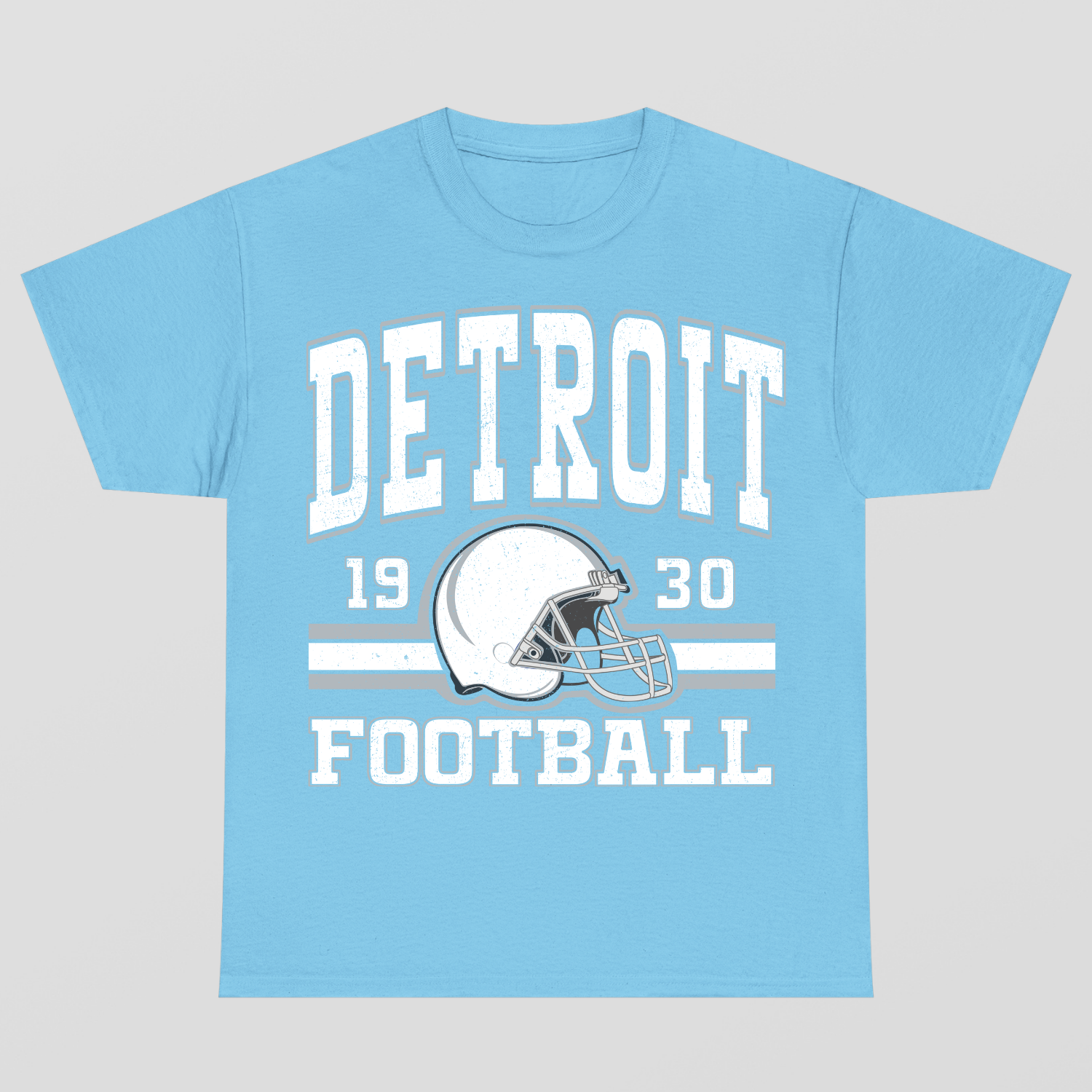 Vintage Style Detroit Football T-Shirt