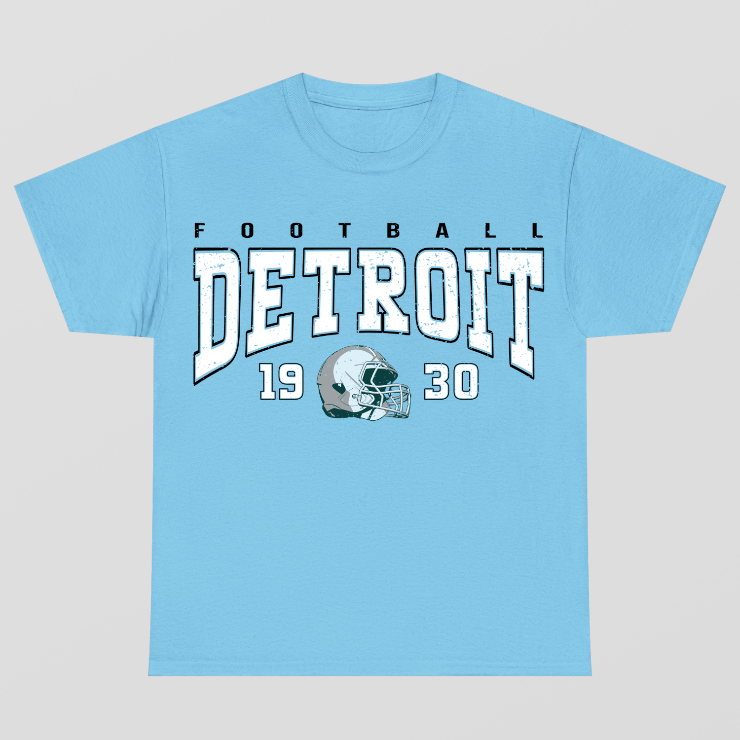 Vintage Style Detroit Football T-Shirt